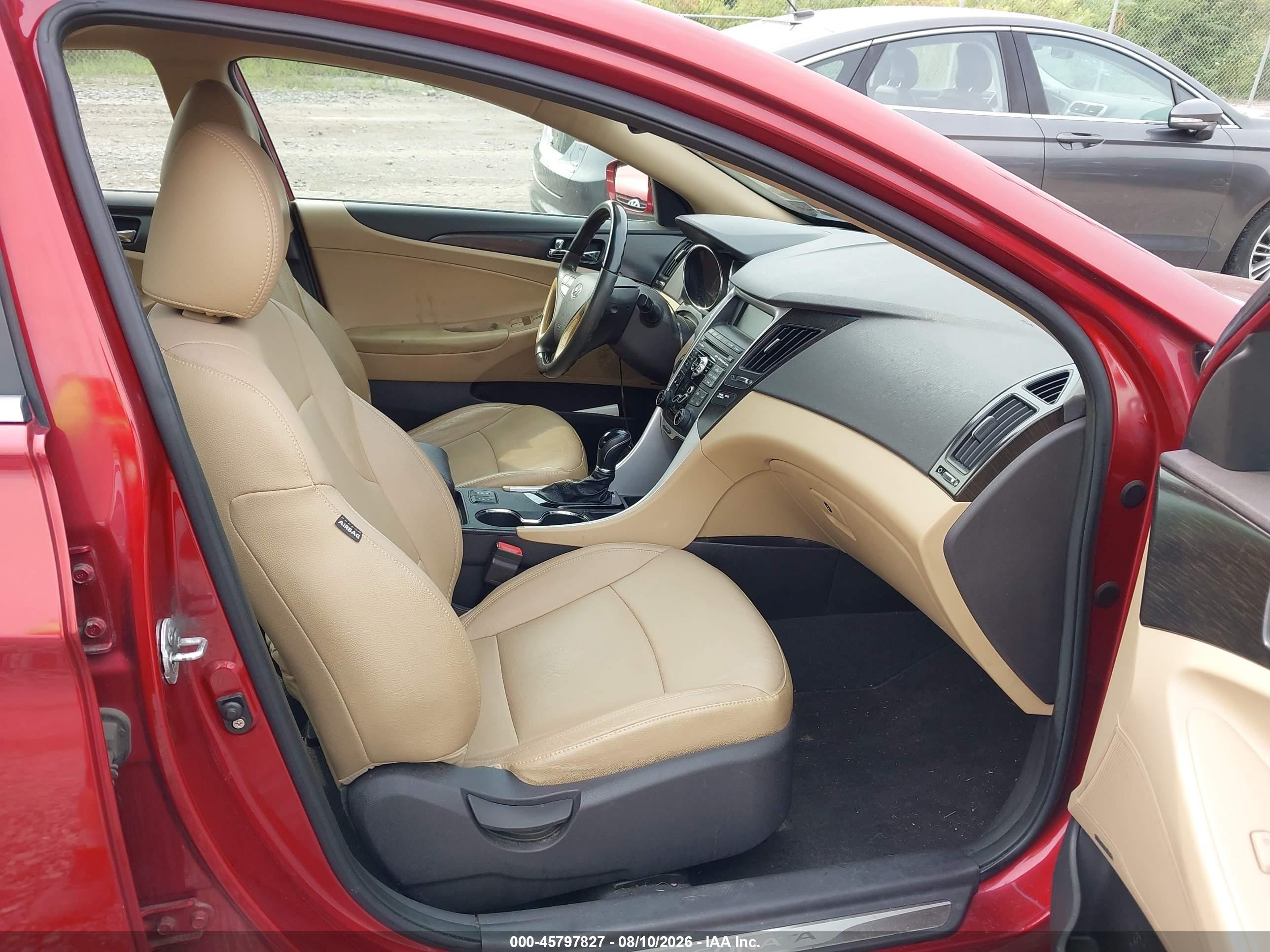 2011 Hyundai Sonata Limited Red vin: 5NPEC4AC0BH045586