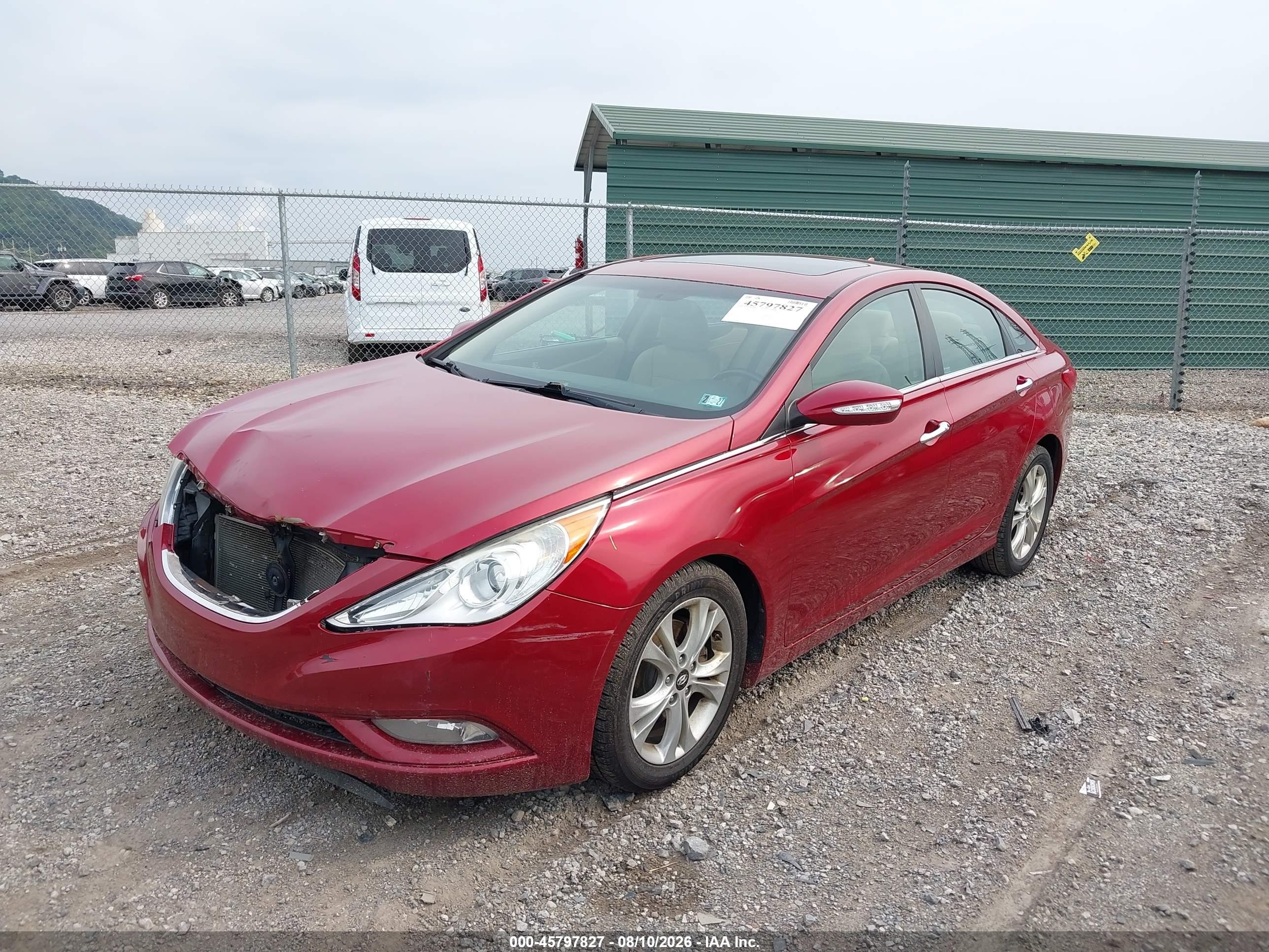 2011 Hyundai Sonata Limited Red vin: 5NPEC4AC0BH045586