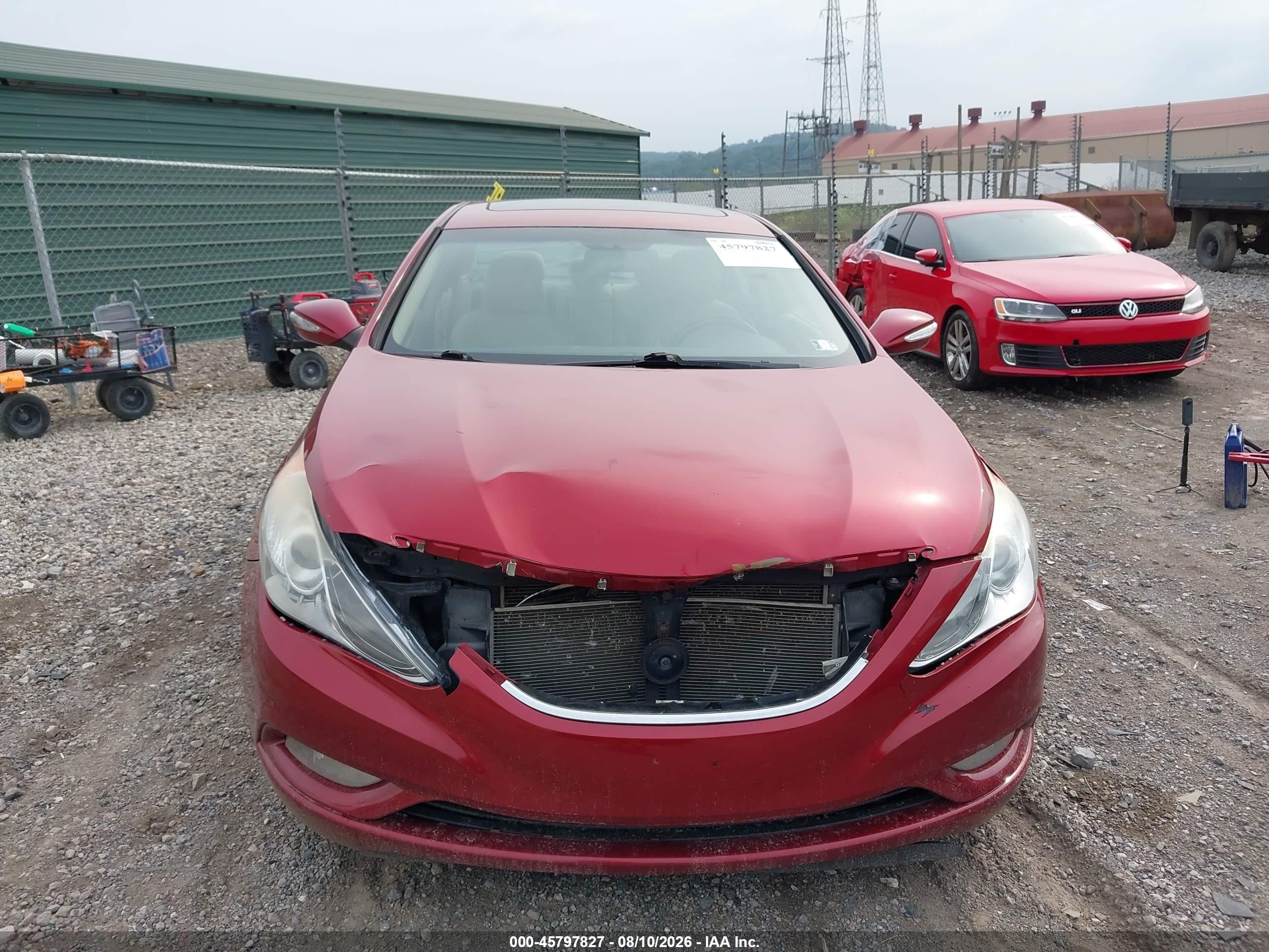 2011 Hyundai Sonata Limited Red vin: 5NPEC4AC0BH045586