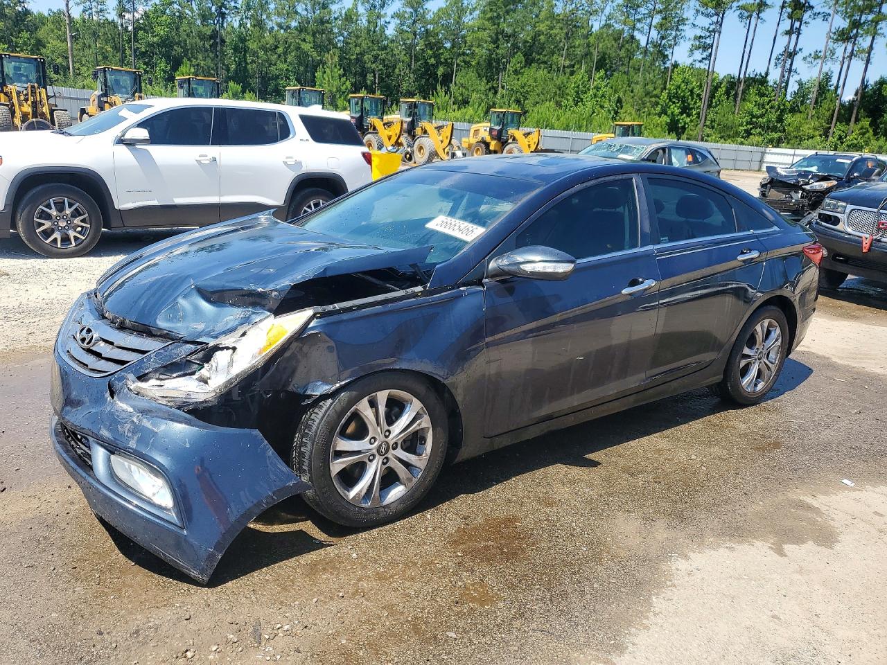 2011 Hyundai Sonata Limited Blue vin: 5NPEC4AC0BH058659