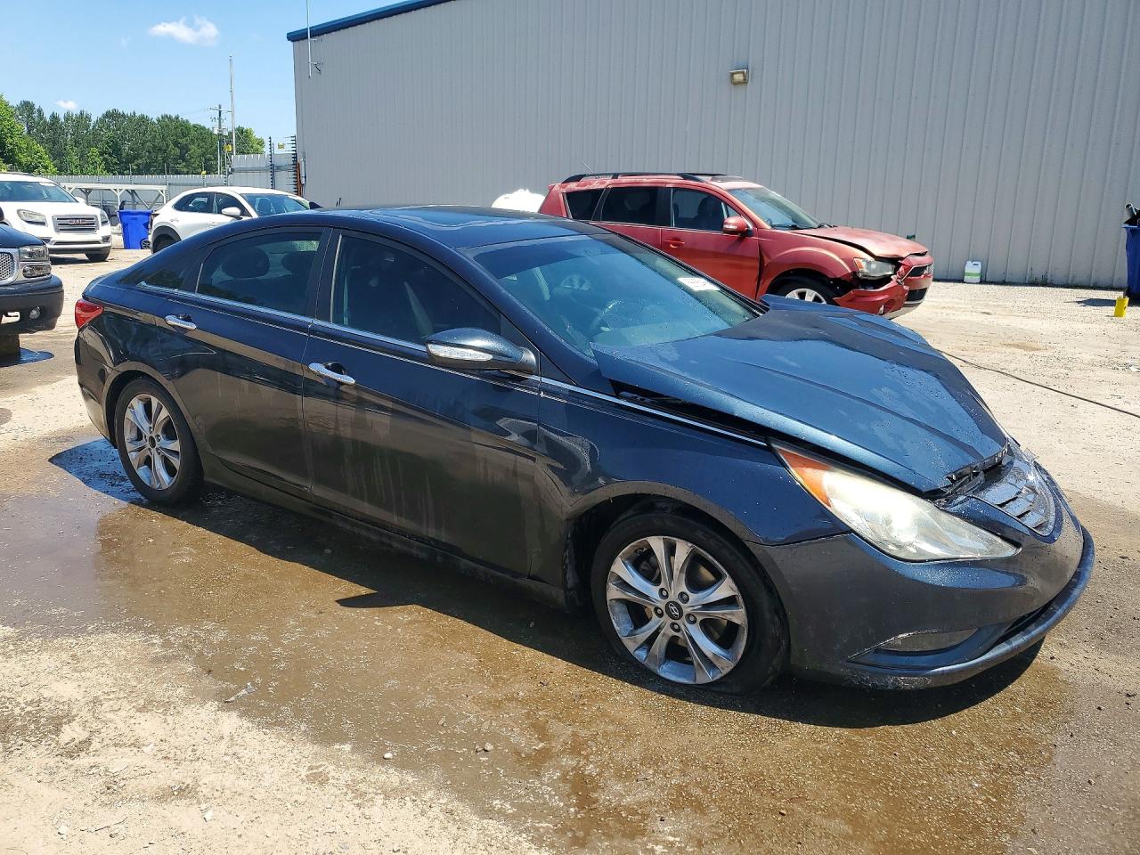 2011 Hyundai Sonata Limited Blue vin: 5NPEC4AC0BH058659