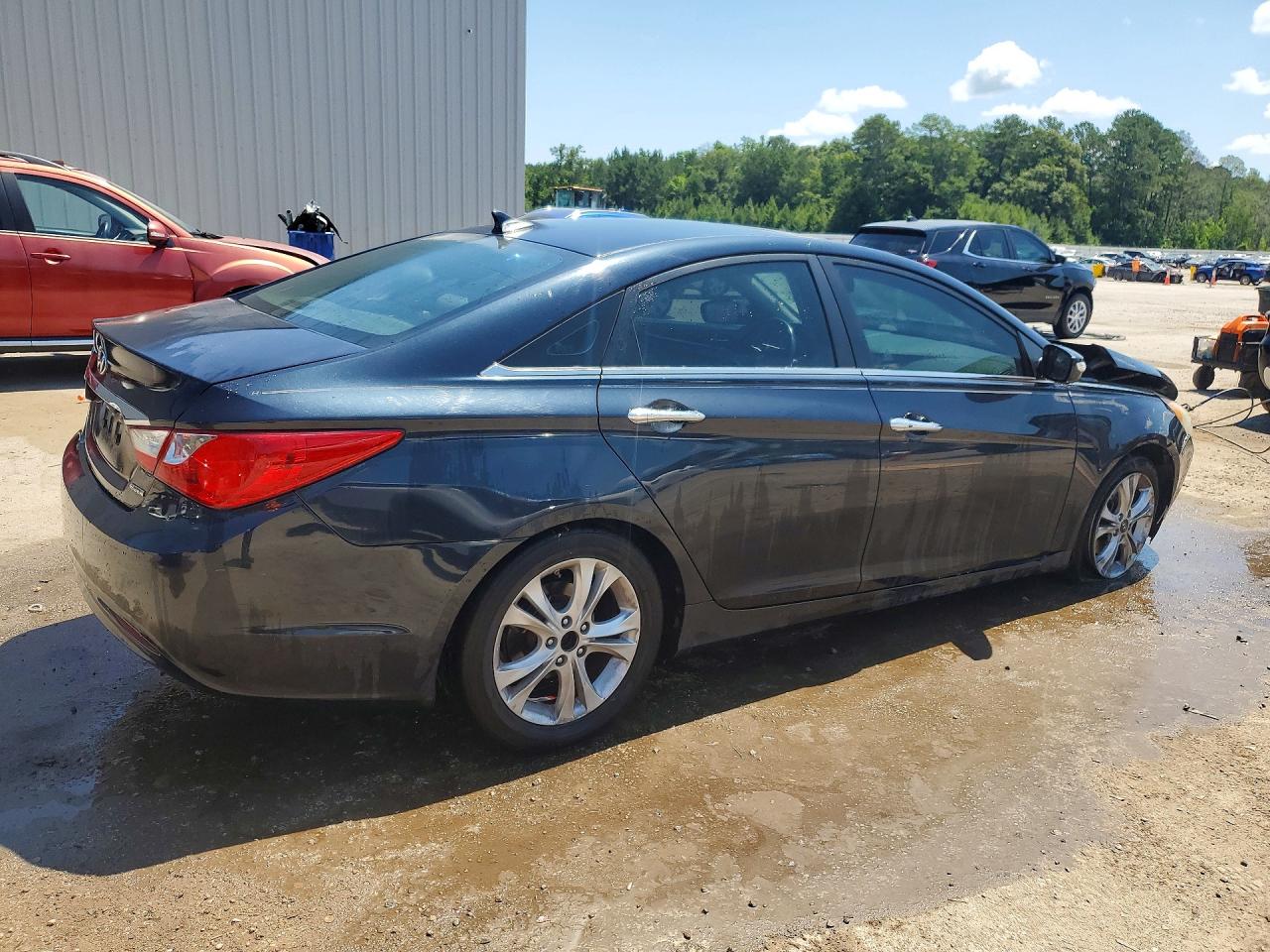 2011 Hyundai Sonata Limited Blue vin: 5NPEC4AC0BH058659