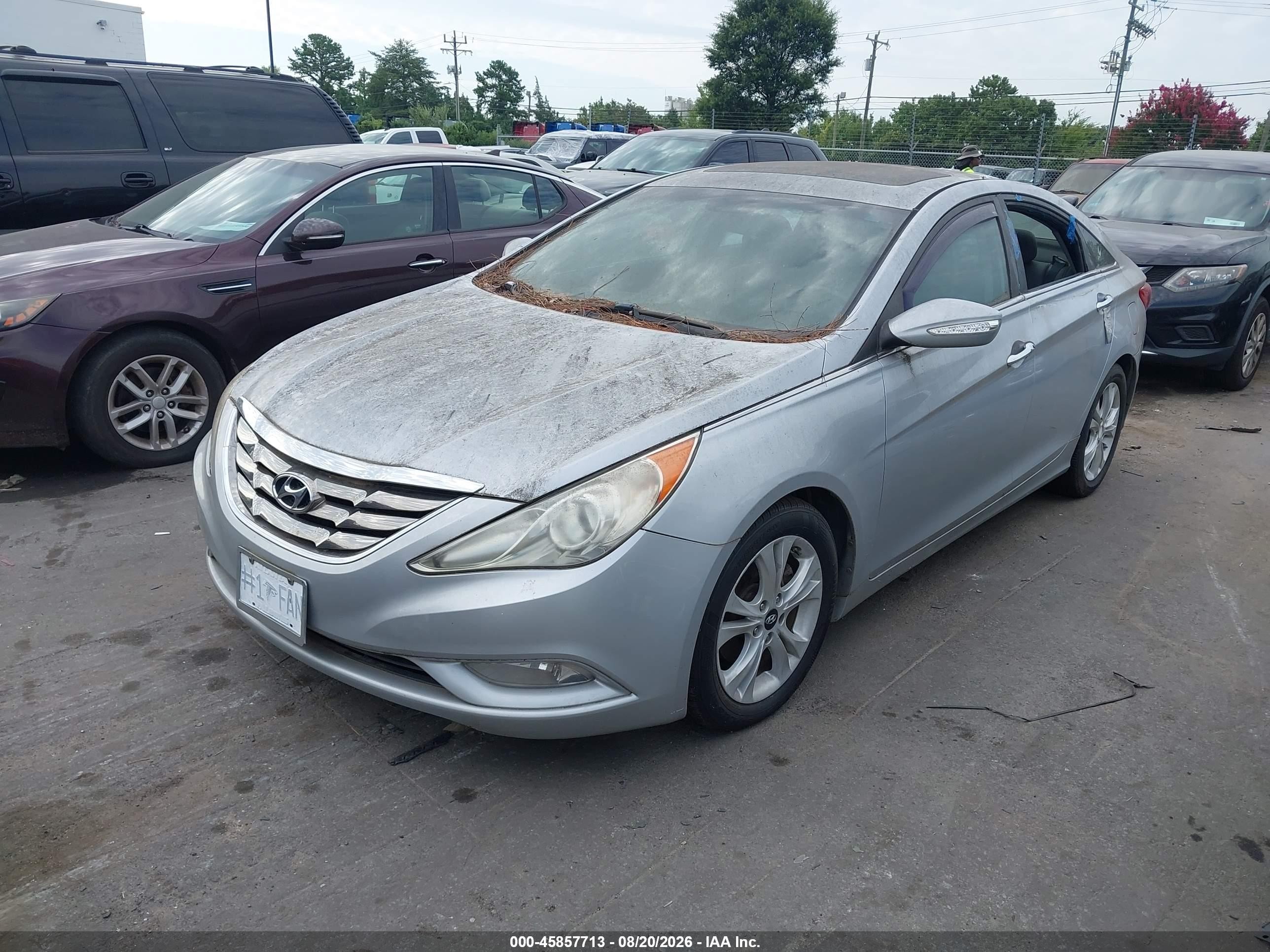 2011 Hyundai Sonata Limited Silver vin: 5NPEC4AC0BH076661