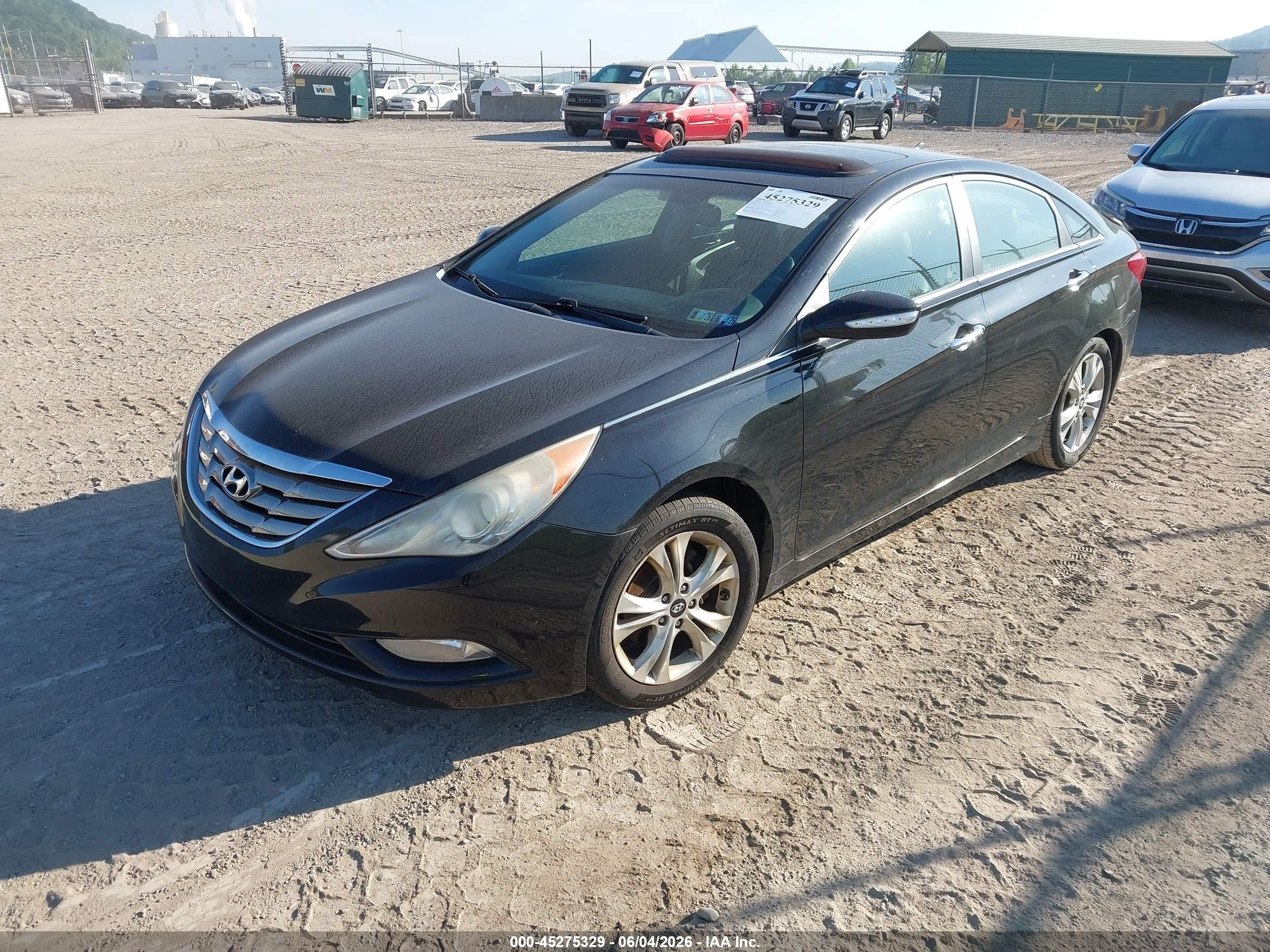 2011 Hyundai Sonata Limited Black vin: 5NPEC4AC0BH085389
