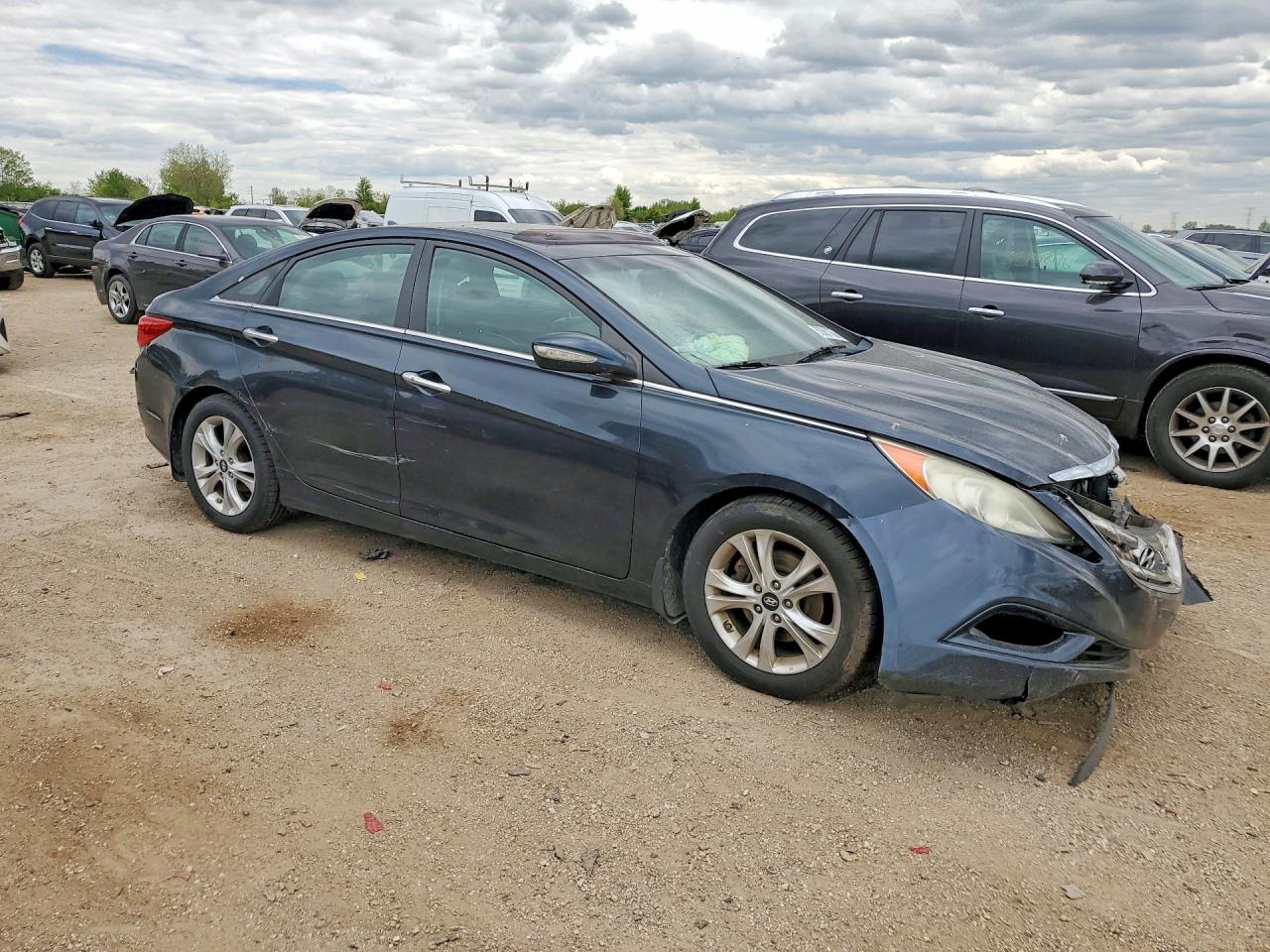 2011 Hyundai Sonata Limited Blue vin: 5NPEC4AC0BH110274