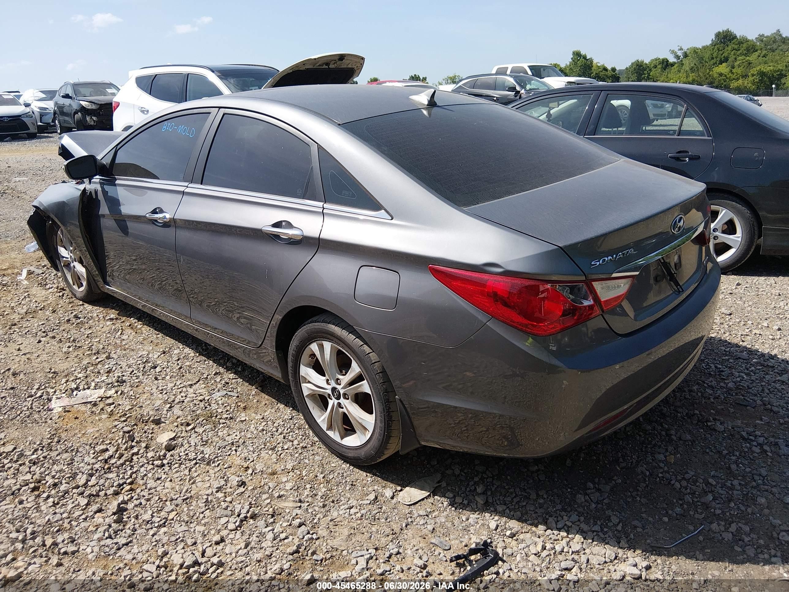 2011 Hyundai Sonata Limited Gray vin: 5NPEC4AC0BH166490