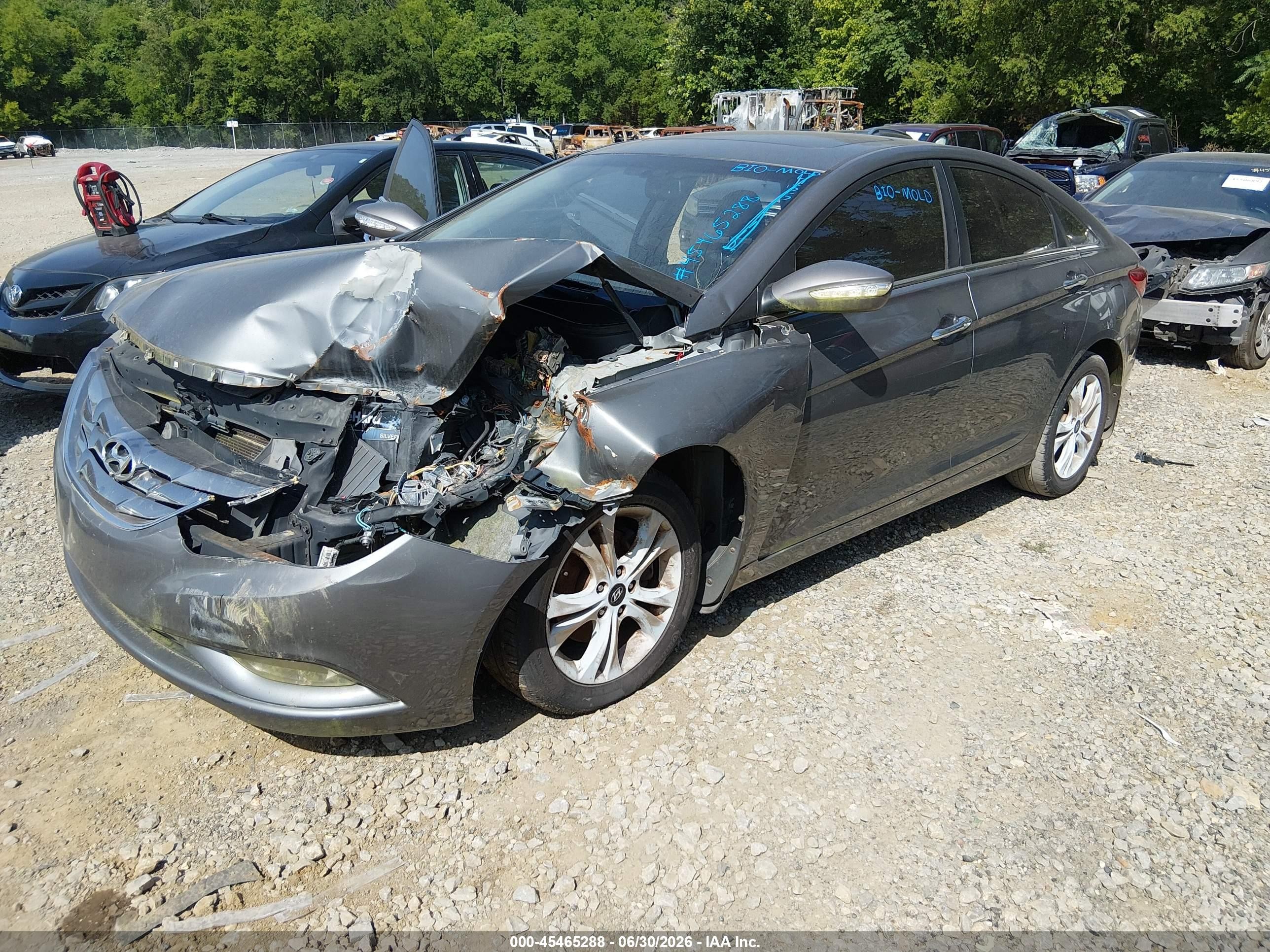 2011 Hyundai Sonata Limited Gray vin: 5NPEC4AC0BH166490