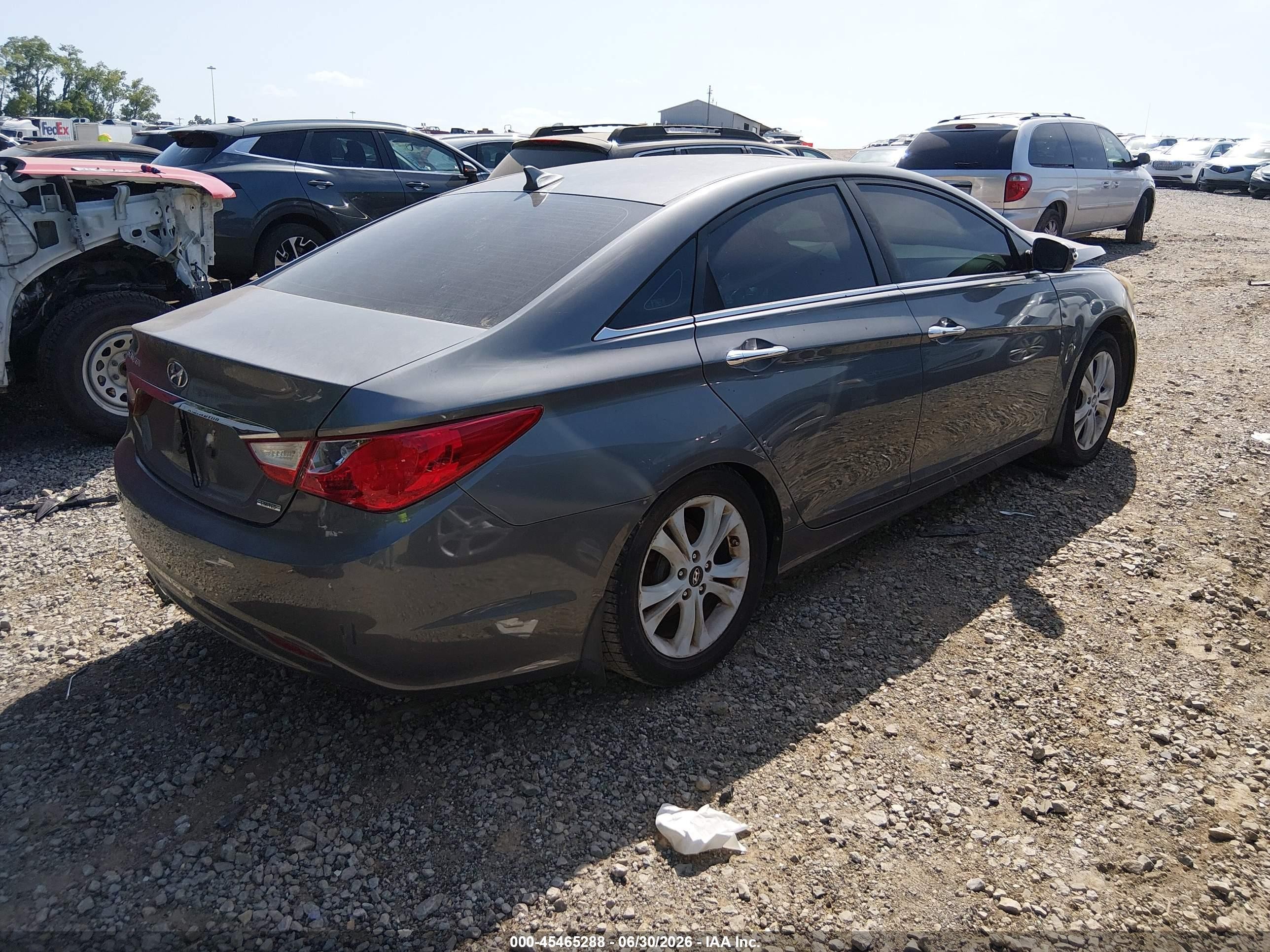 2011 Hyundai Sonata Limited Gray vin: 5NPEC4AC0BH166490