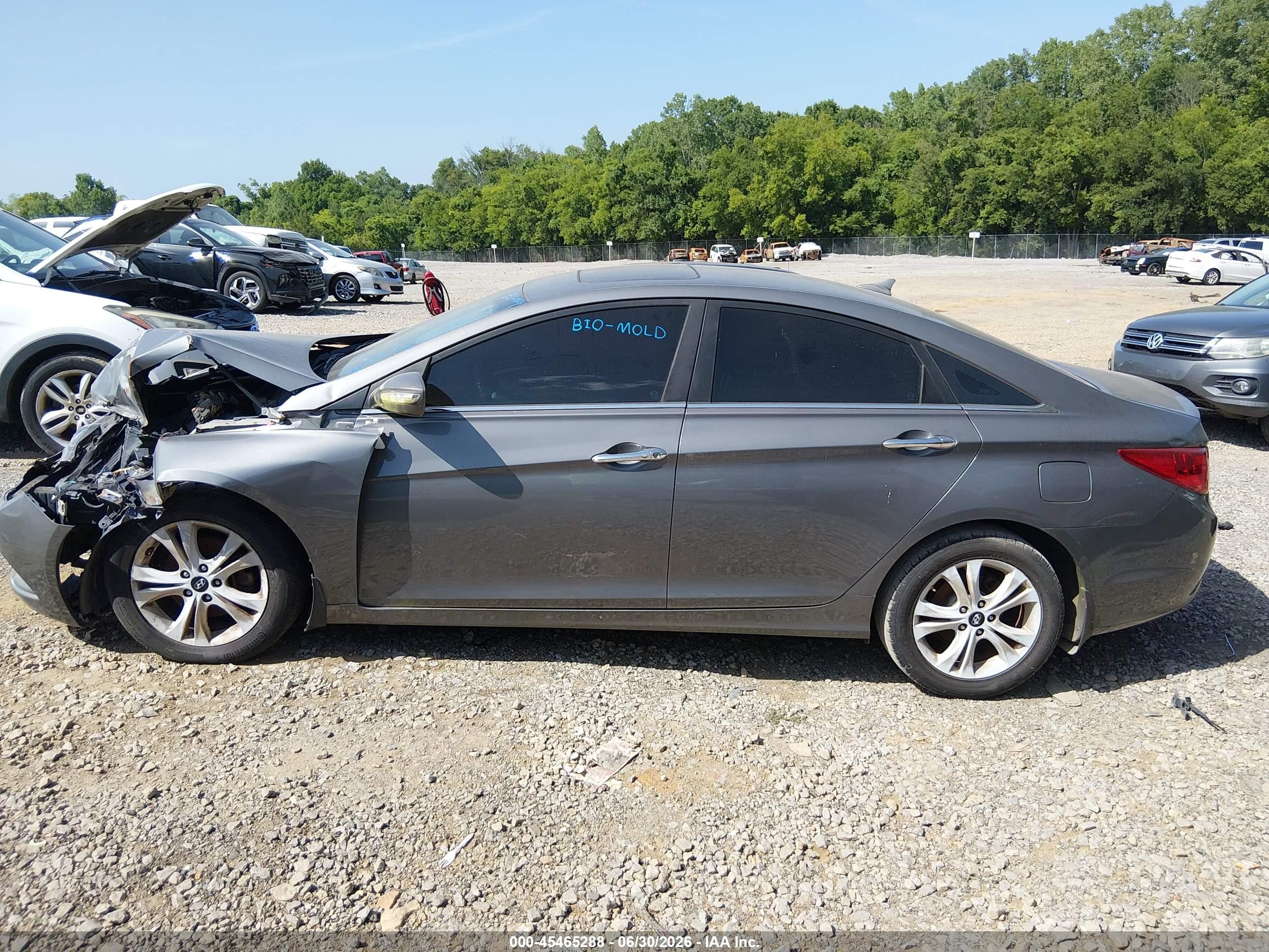 2011 Hyundai Sonata Limited Gray vin: 5NPEC4AC0BH166490