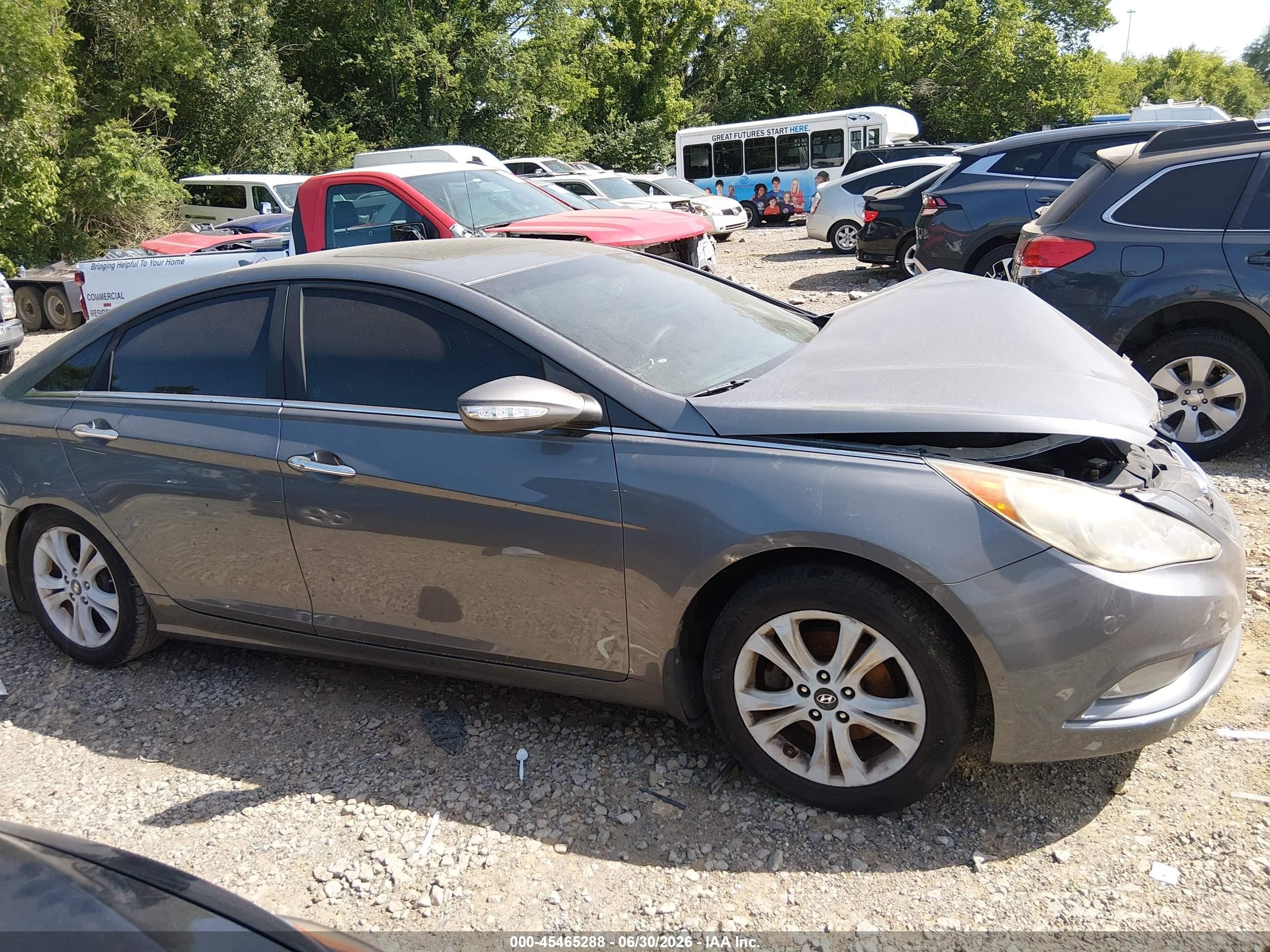 2011 Hyundai Sonata Limited Gray vin: 5NPEC4AC0BH166490