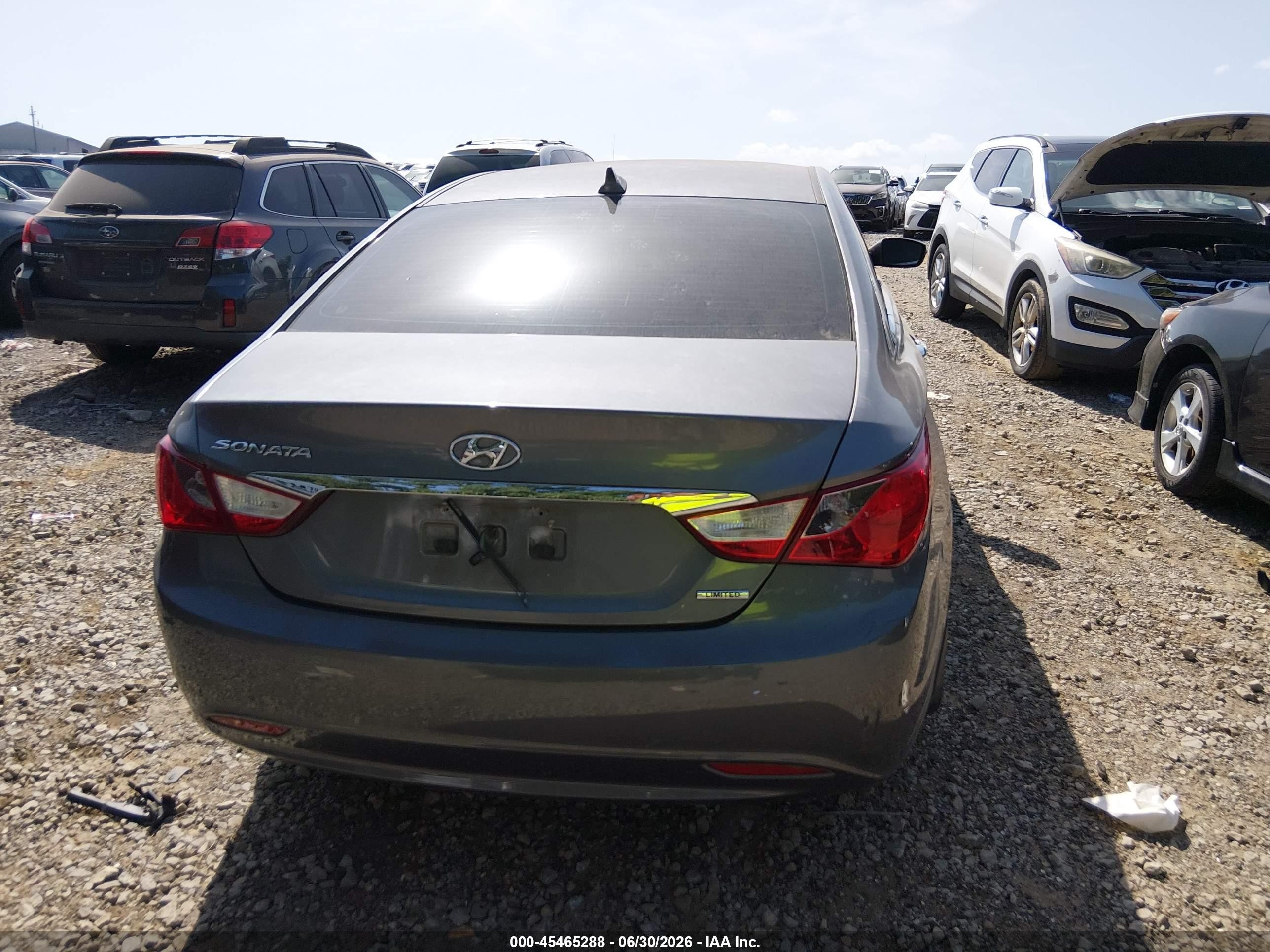2011 Hyundai Sonata Limited Gray vin: 5NPEC4AC0BH166490