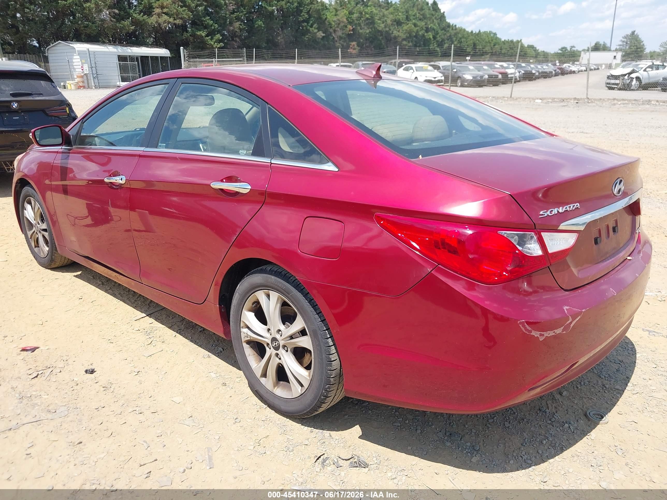 2011 Hyundai Sonata Limited Burgundy vin: 5NPEC4AC0BH169244