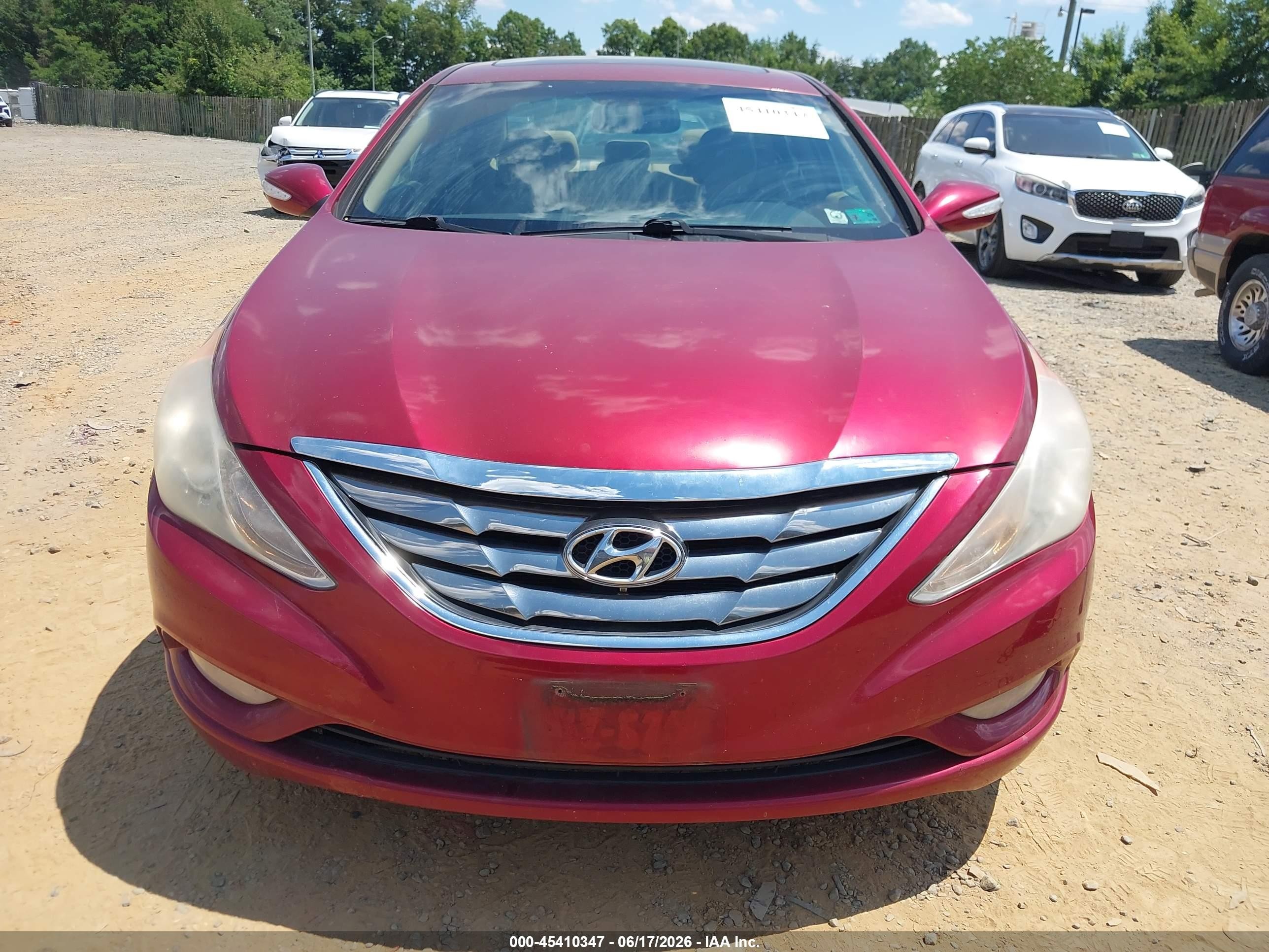 2011 Hyundai Sonata Limited Burgundy vin: 5NPEC4AC0BH169244