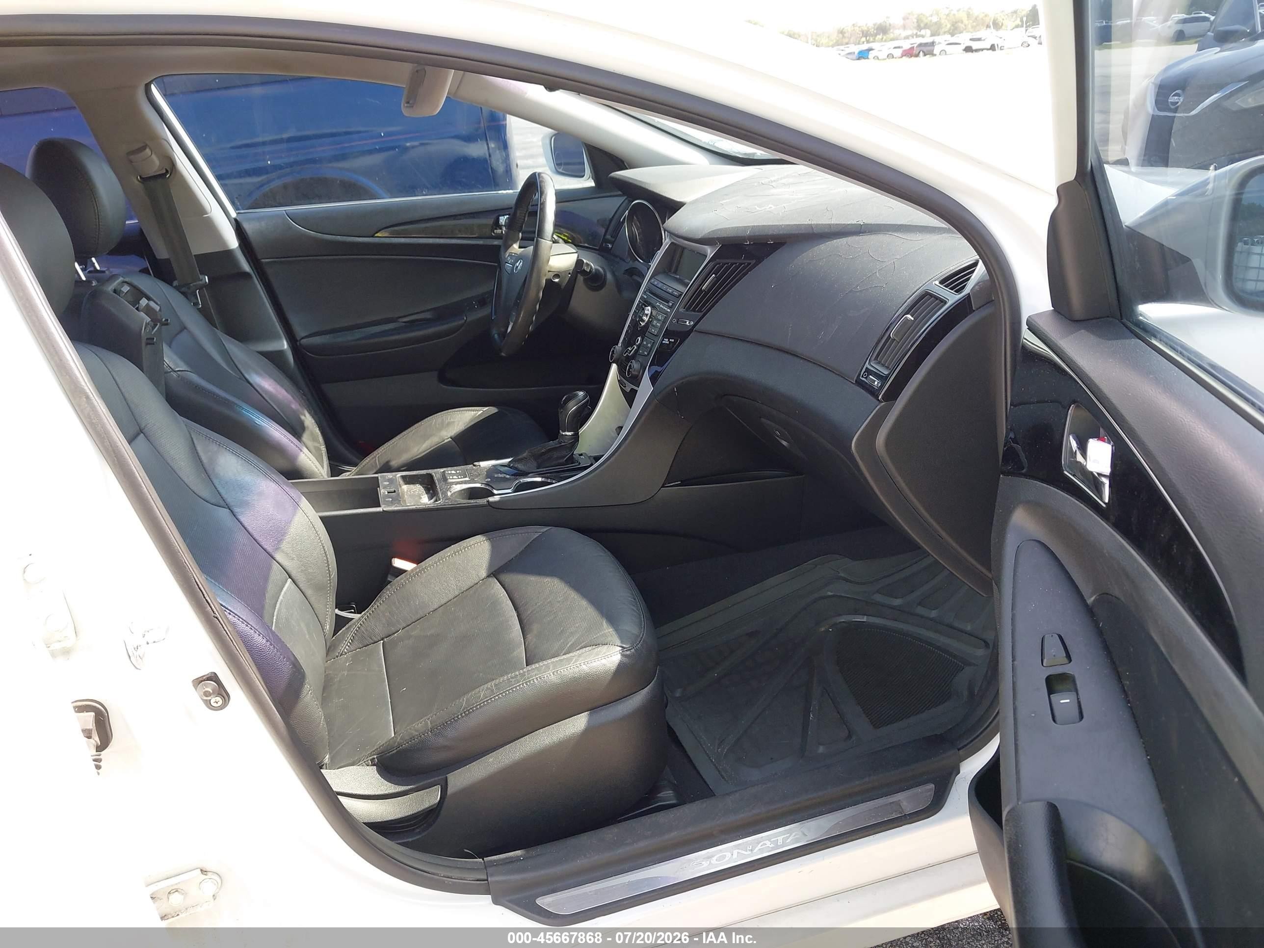 2011 Hyundai Sonata Limited White vin: 5NPEC4AC0BH221200