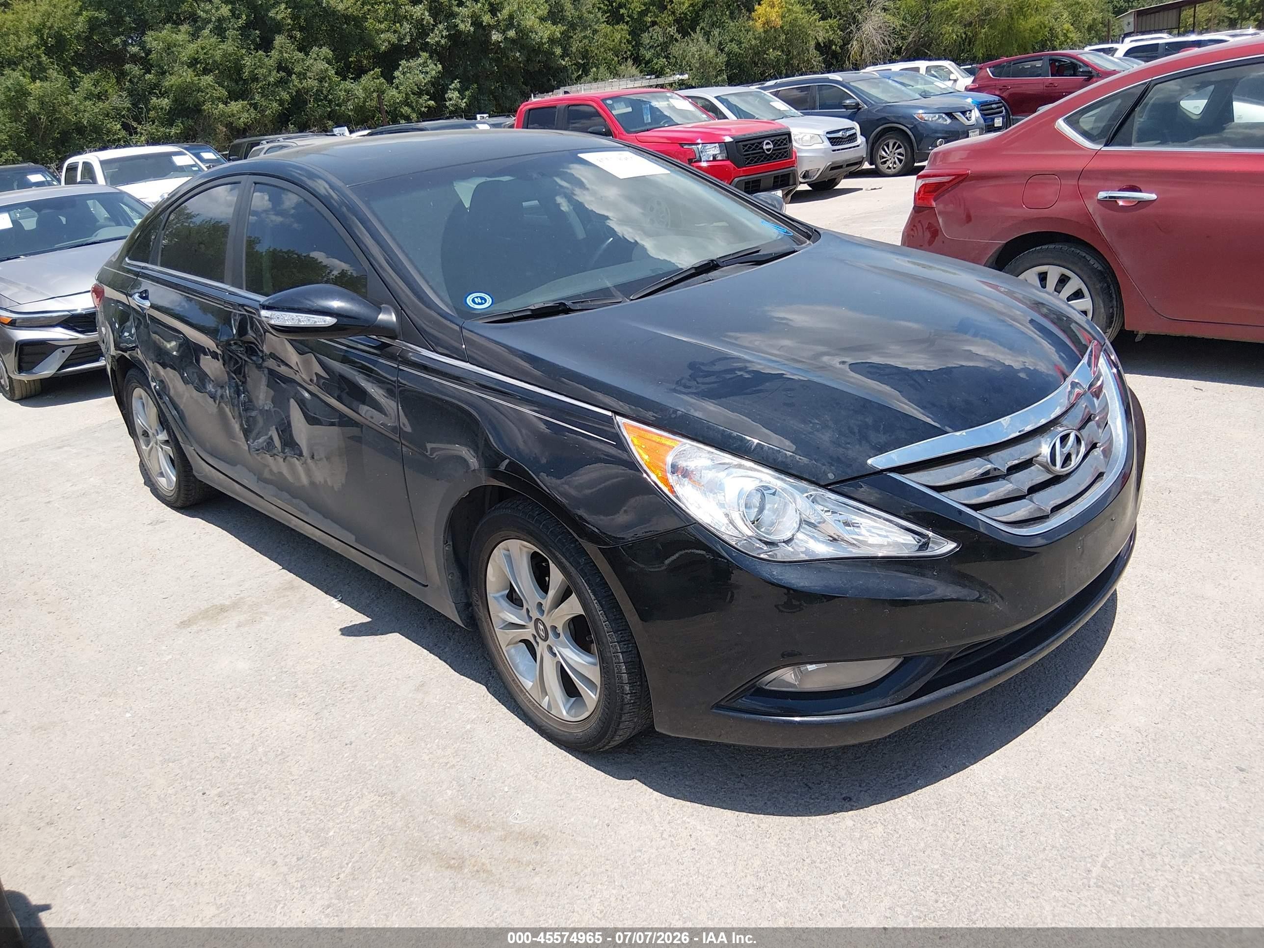 2011 Hyundai Sonata Limited Черный vin: 5NPEC4AC0BH251202