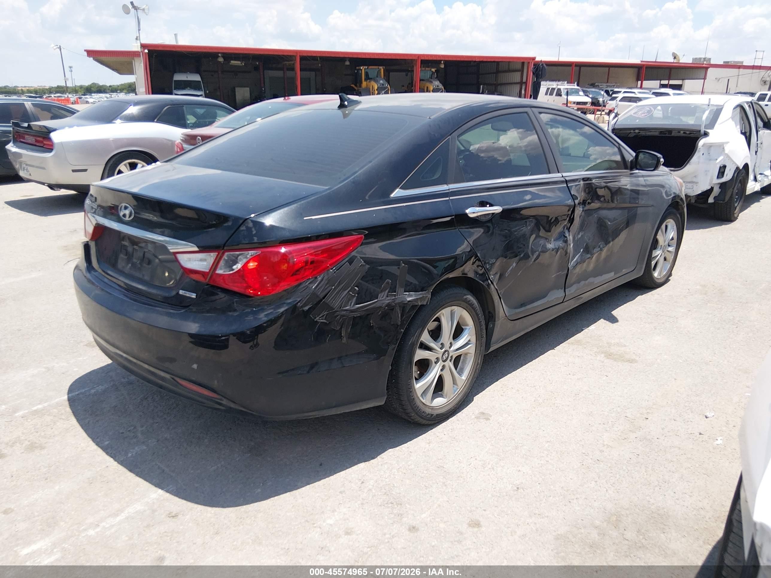 2011 Hyundai Sonata Limited Black vin: 5NPEC4AC0BH251202