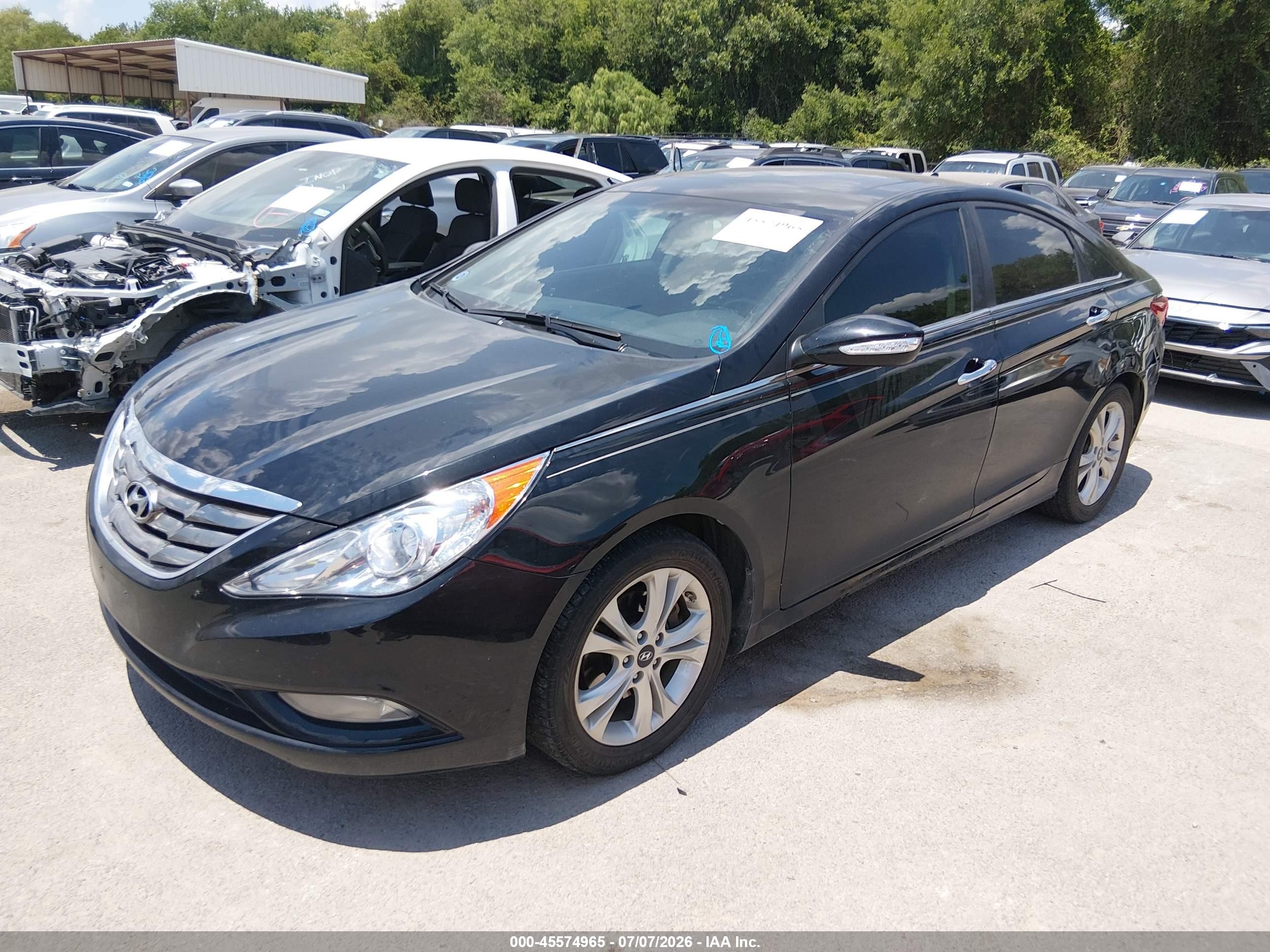 2011 Hyundai Sonata Limited Black vin: 5NPEC4AC0BH251202
