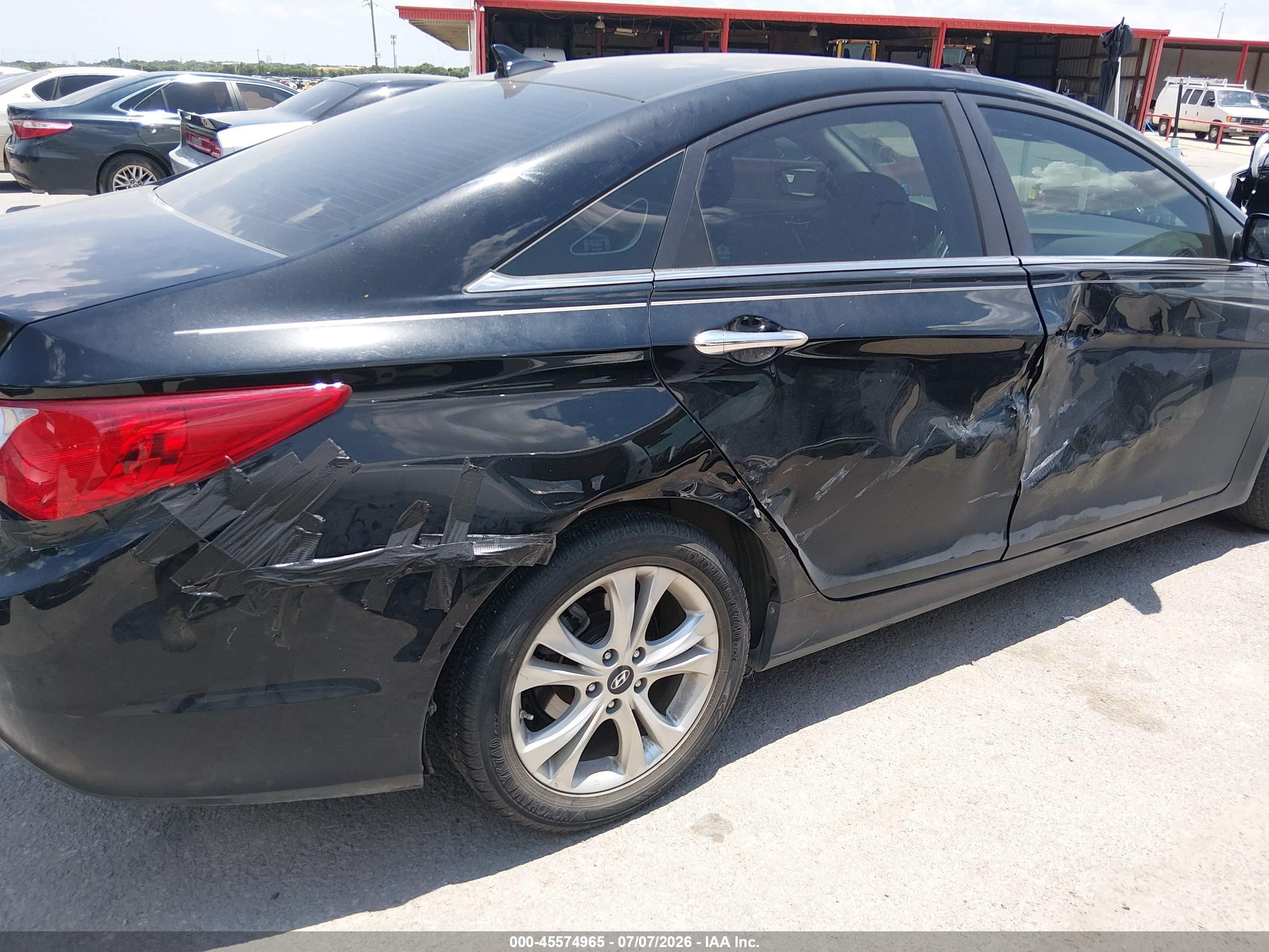 2011 Hyundai Sonata Limited Black vin: 5NPEC4AC0BH251202