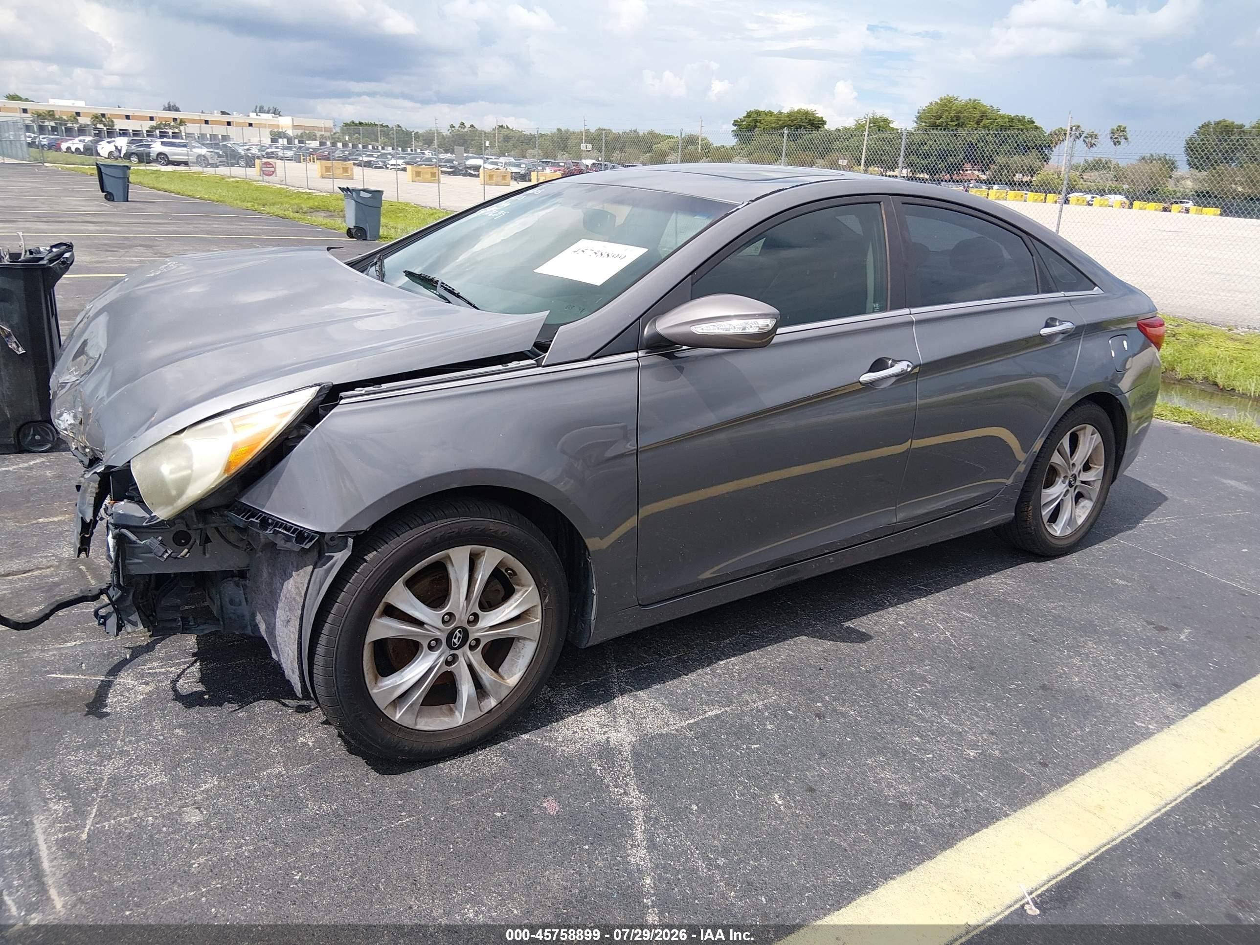 2011 Hyundai Sonata Limited Gray vin: 5NPEC4AC0BH268940