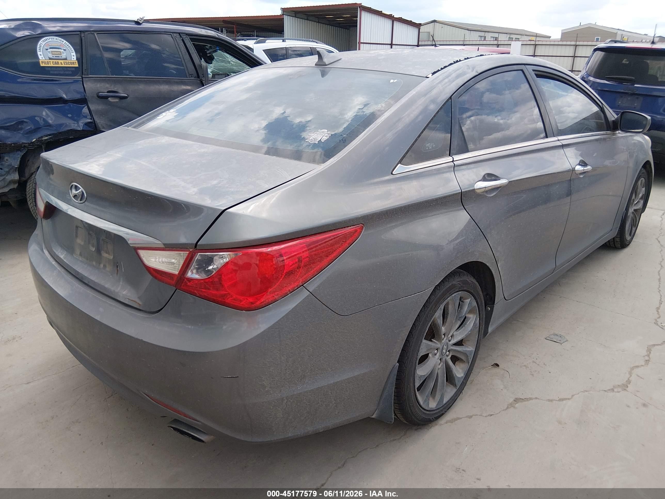 2011 Hyundai Sonata Se Gray vin: 5NPEC4AC0BH286709