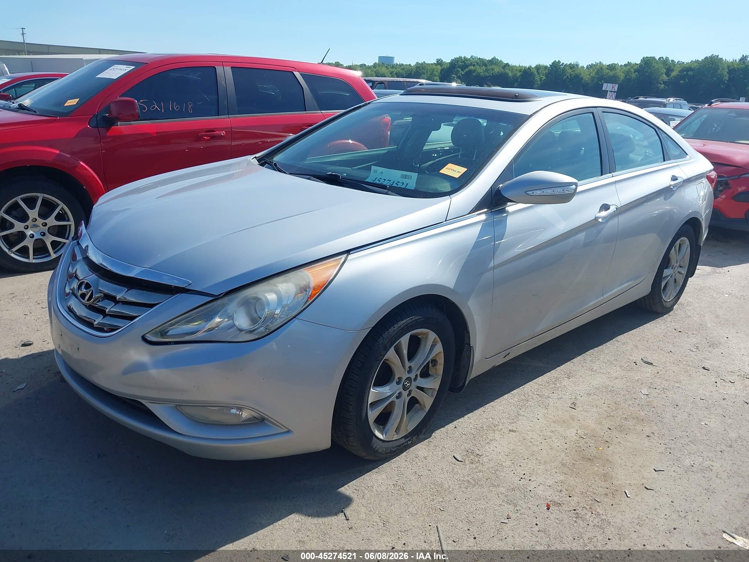 2011 Hyundai Sonata Limited Silver vin: 5NPEC4AC0BH290713