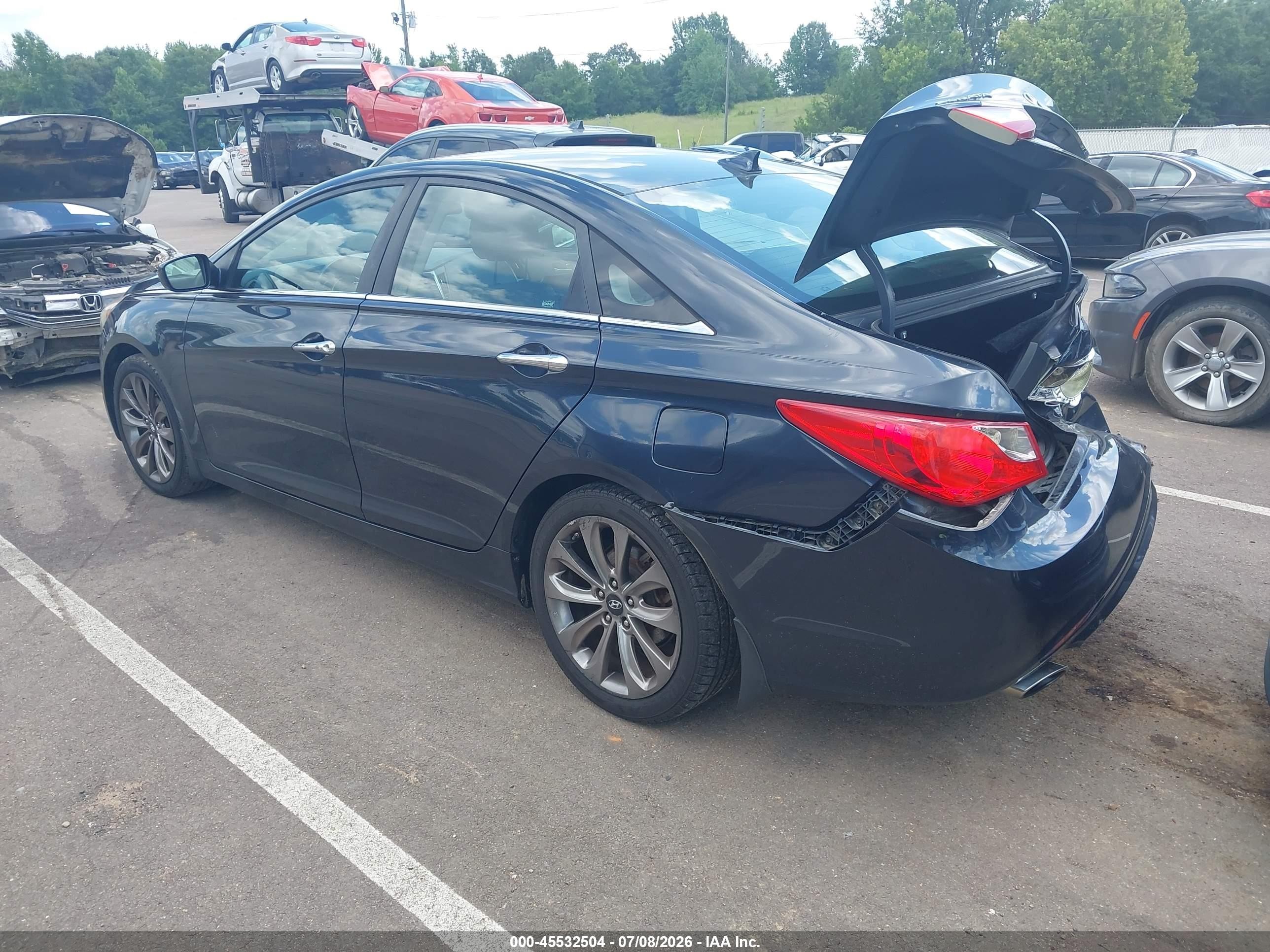 2012 Hyundai Sonata Se Black vin: 5NPEC4AC0CH327809