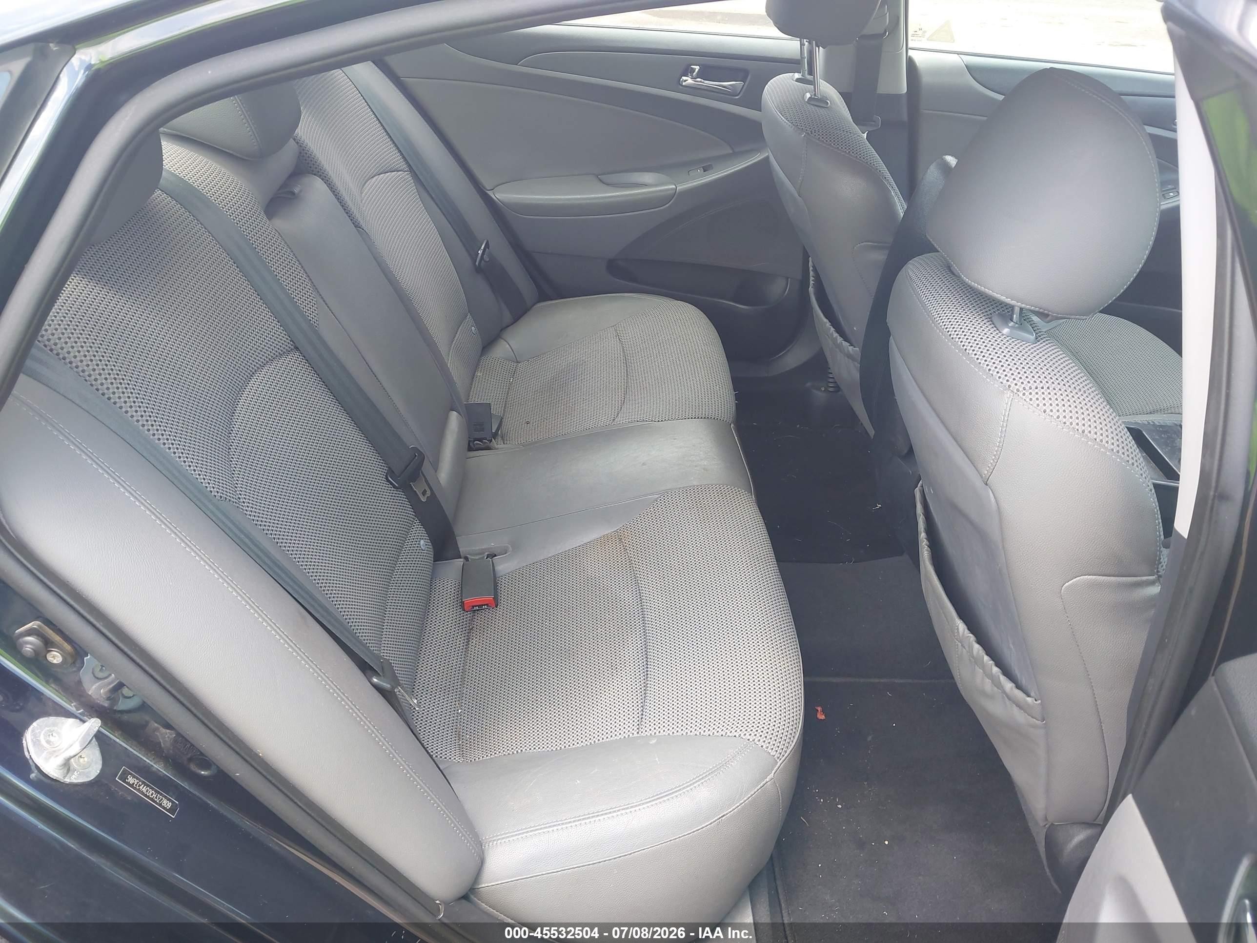 2012 Hyundai Sonata Se Black vin: 5NPEC4AC0CH327809