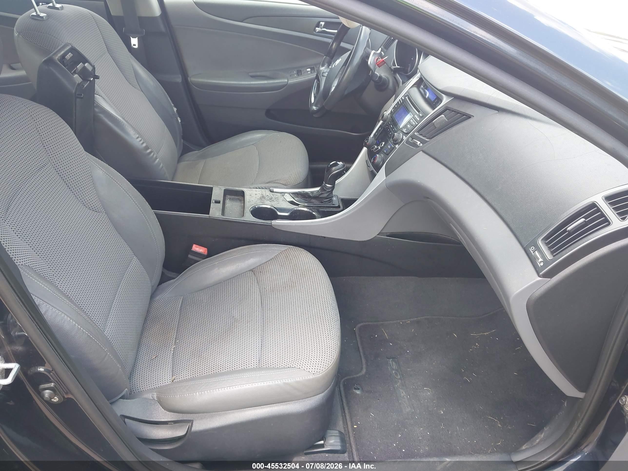 2012 Hyundai Sonata Se Black vin: 5NPEC4AC0CH327809