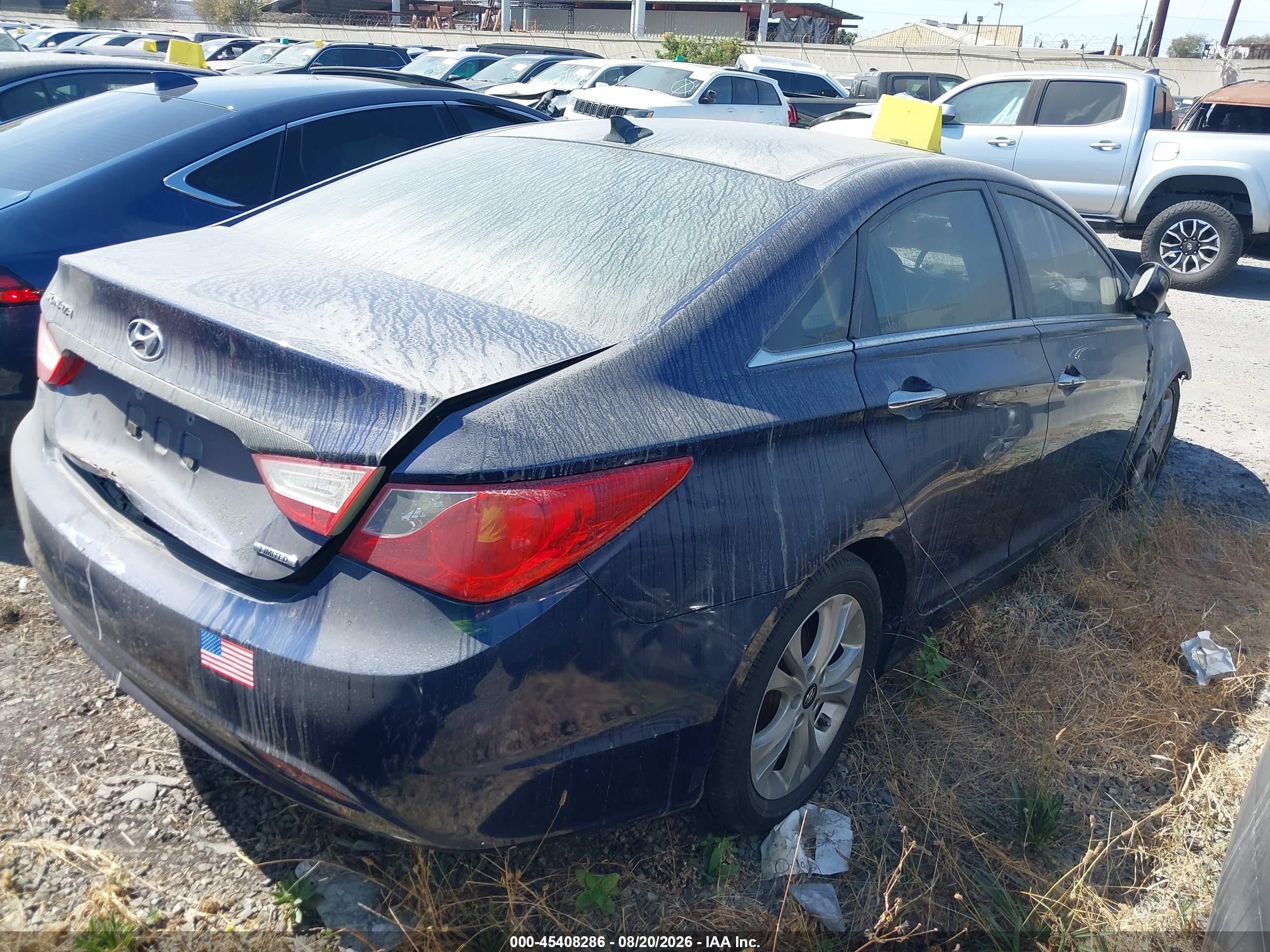 2012 Hyundai Sonata Limited Blue vin: 5NPEC4AC0CH332282