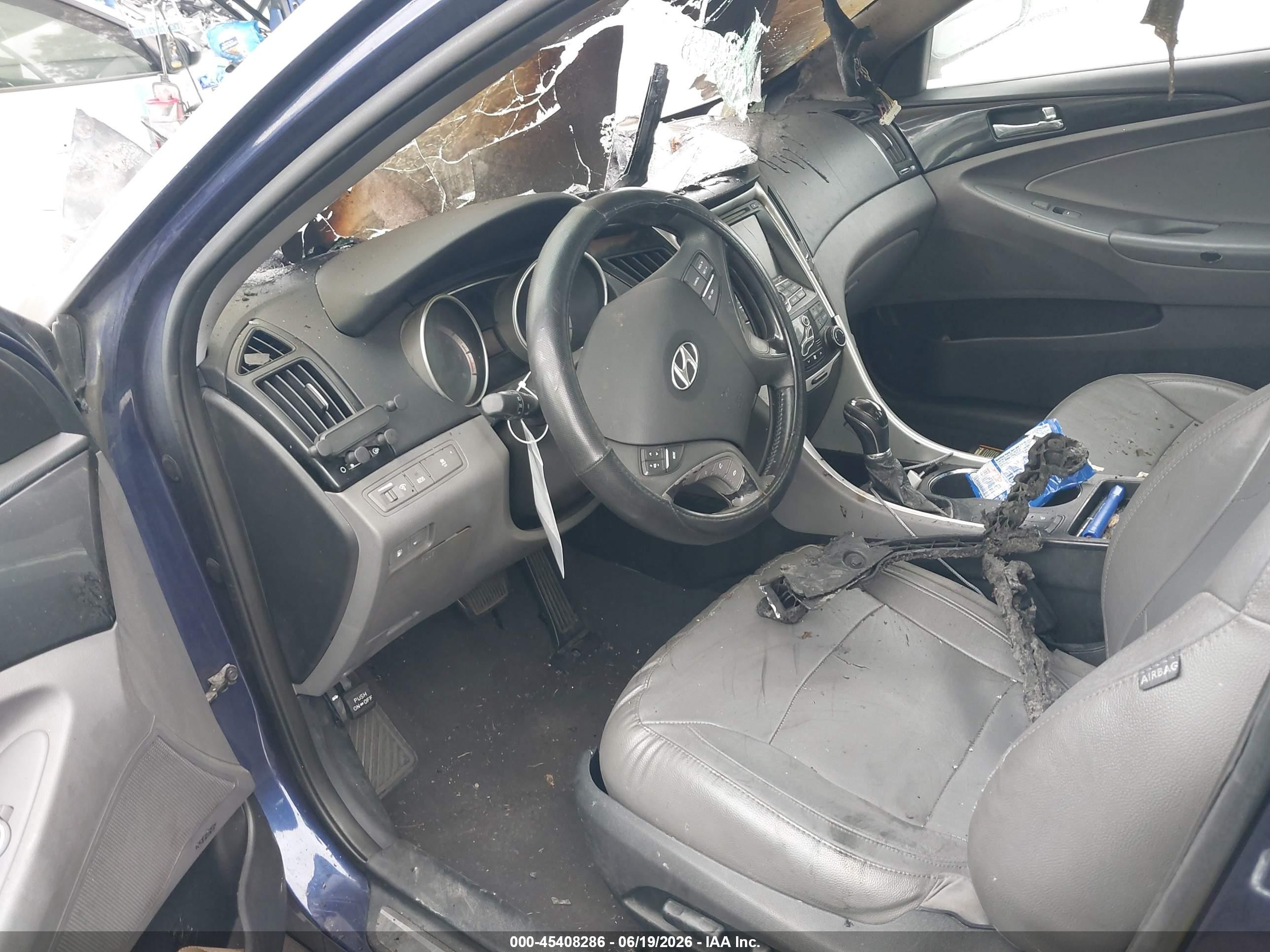 2012 Hyundai Sonata Limited Blue vin: 5NPEC4AC0CH332282