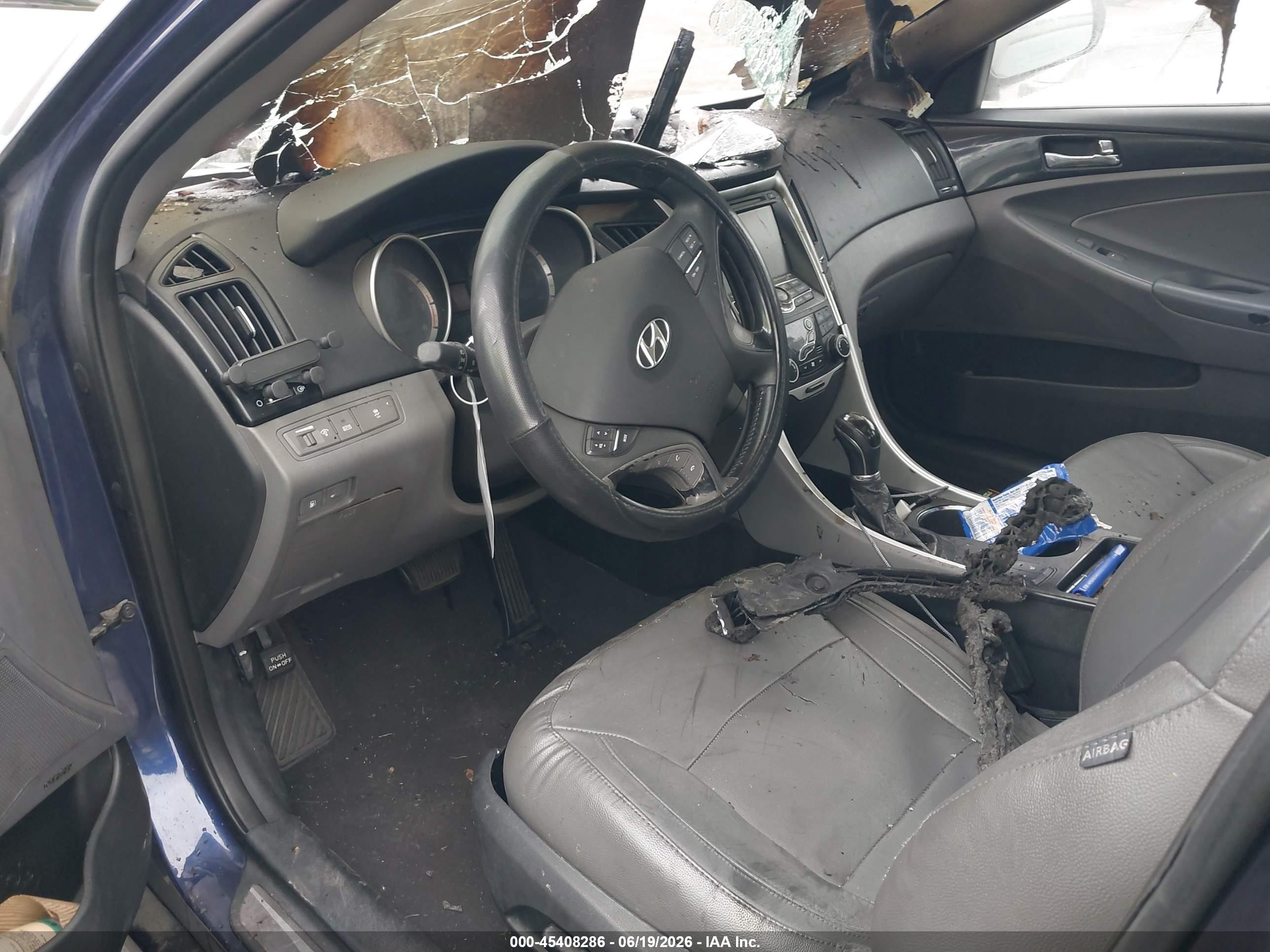 2012 Hyundai Sonata Limited Blue vin: 5NPEC4AC0CH332282