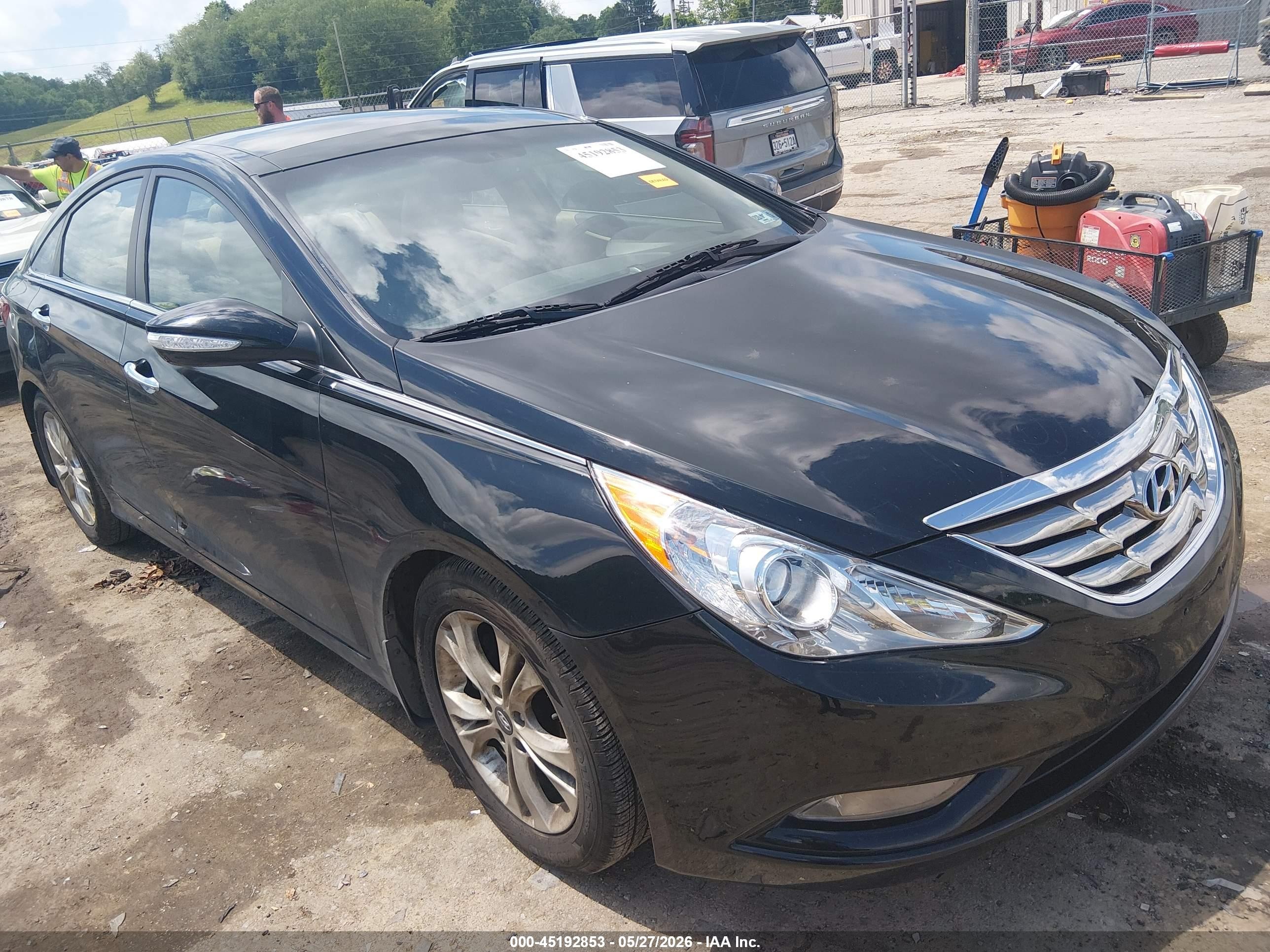 2012 Hyundai Sonata Limited Black vin: 5NPEC4AC0CH366805