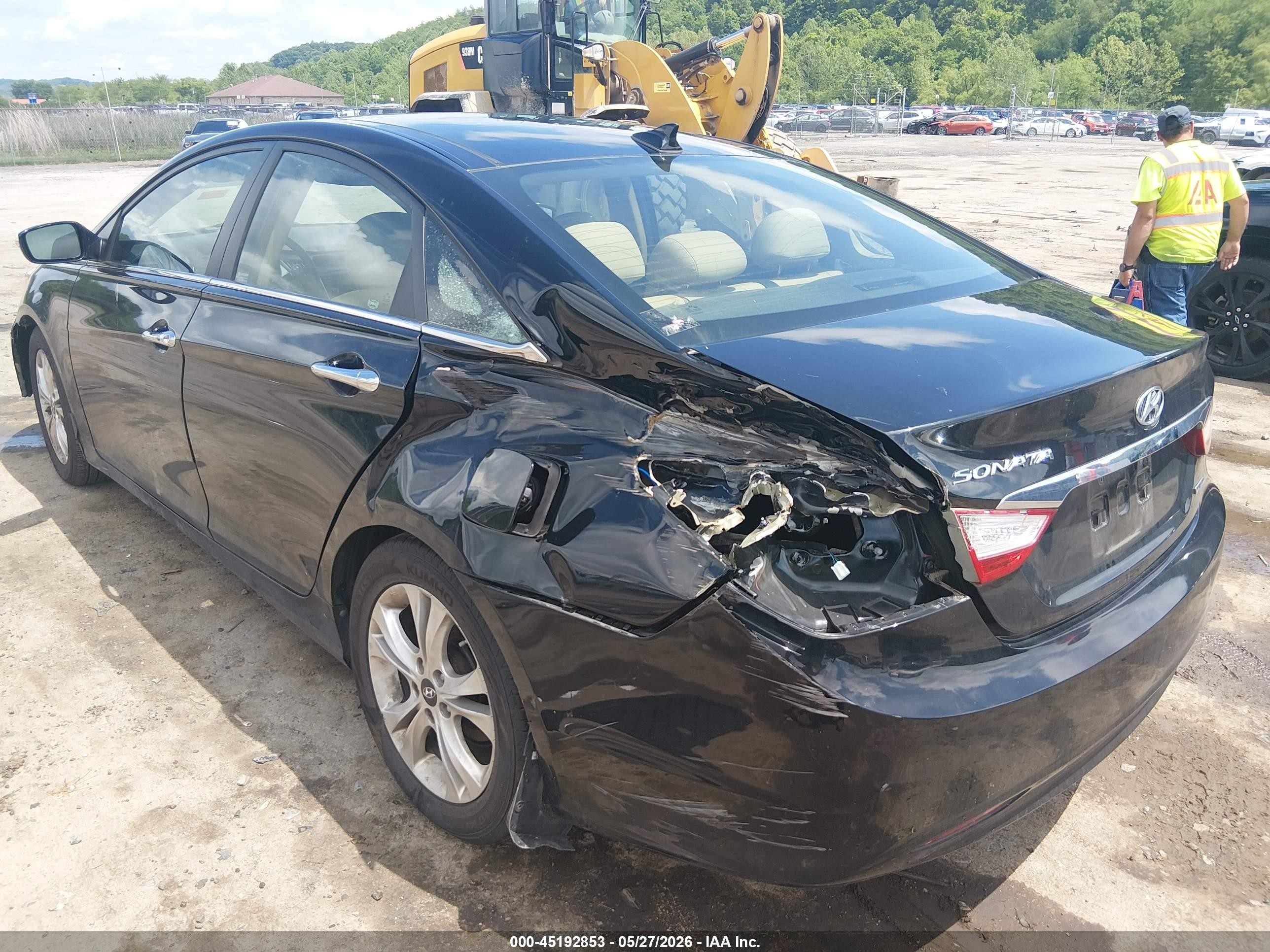 2012 Hyundai Sonata Limited Black vin: 5NPEC4AC0CH366805
