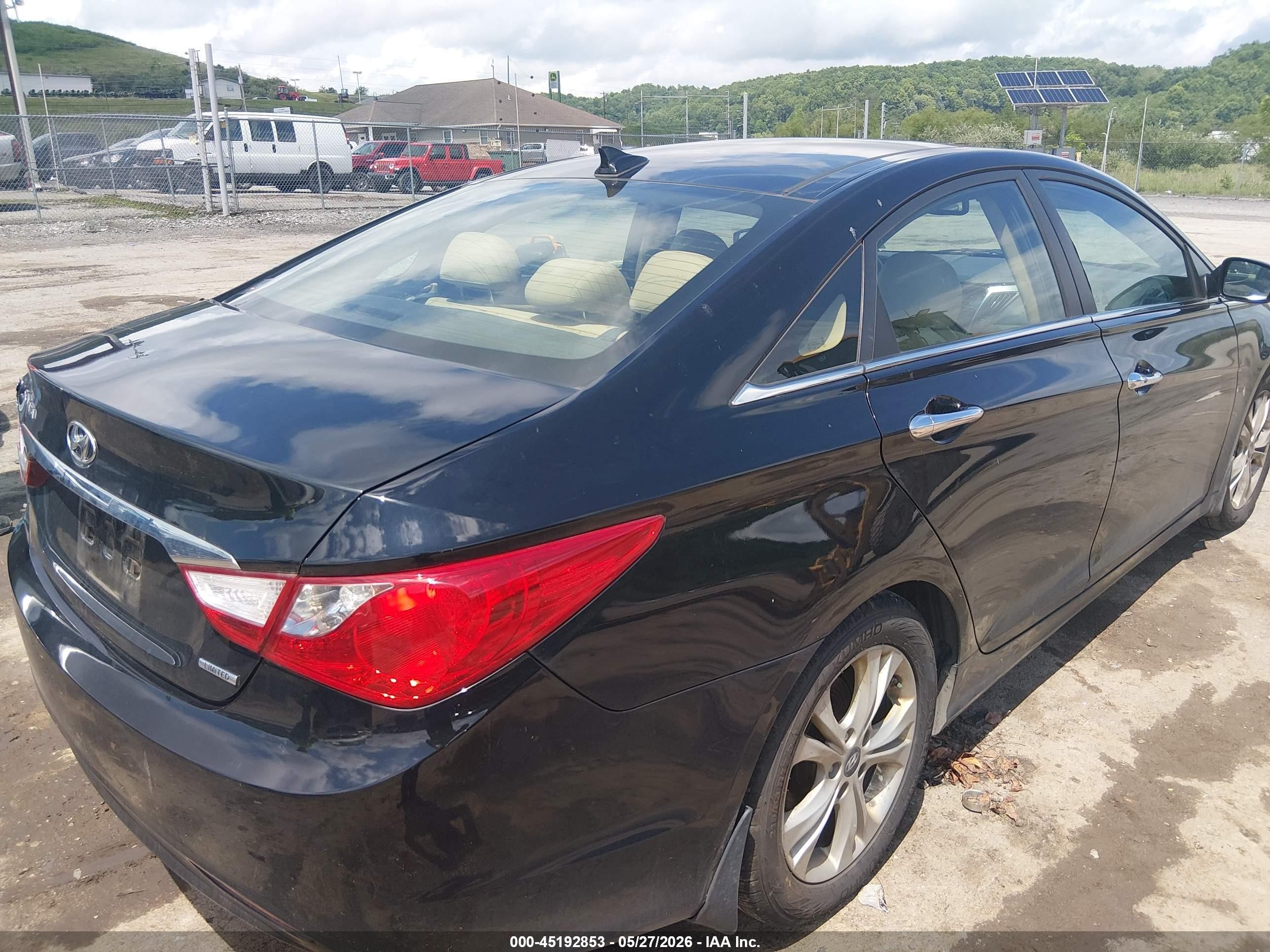 2012 Hyundai Sonata Limited Black vin: 5NPEC4AC0CH366805