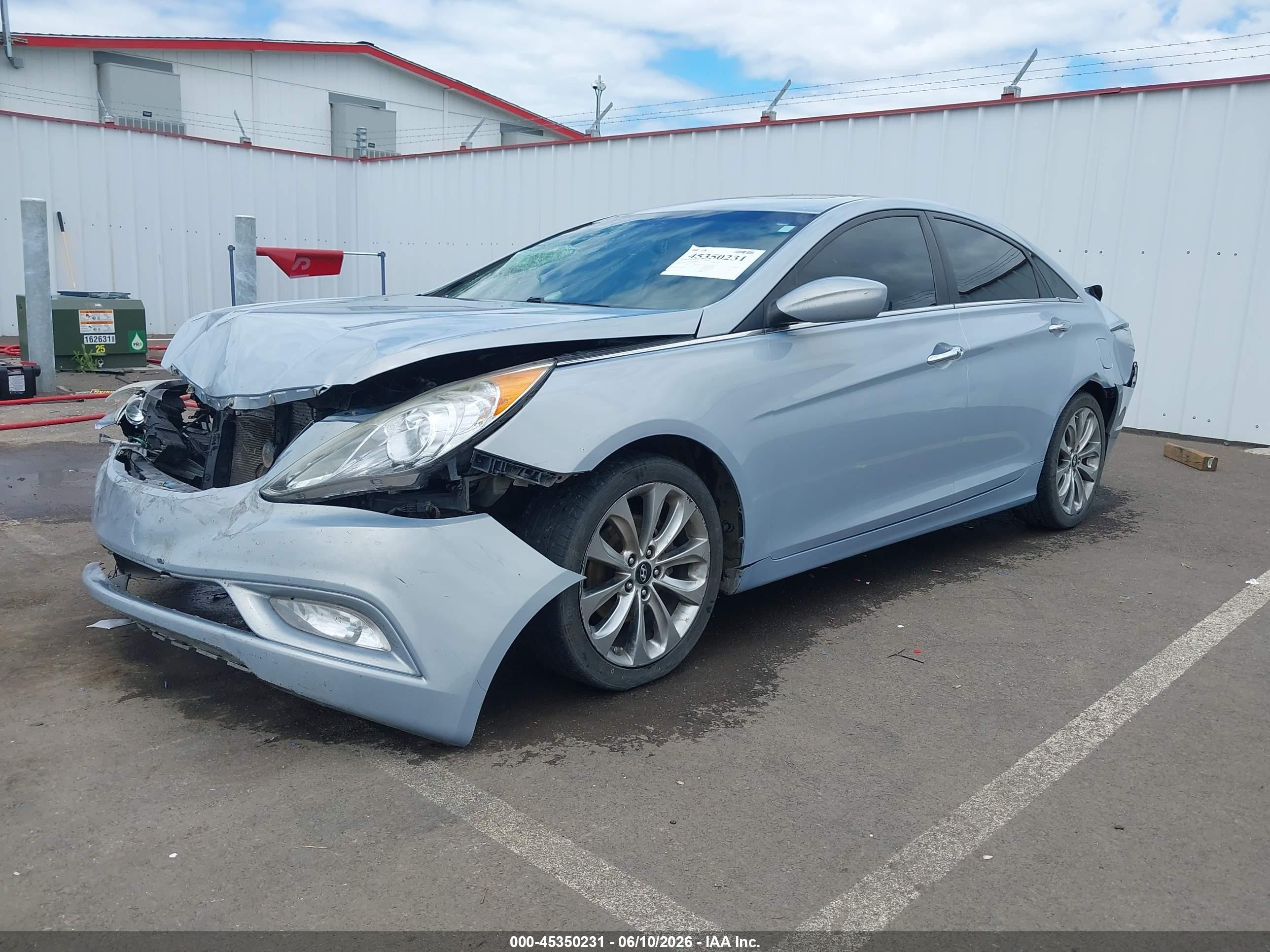 2012 Hyundai Sonata Se Light Blue vin: 5NPEC4AC0CH368859