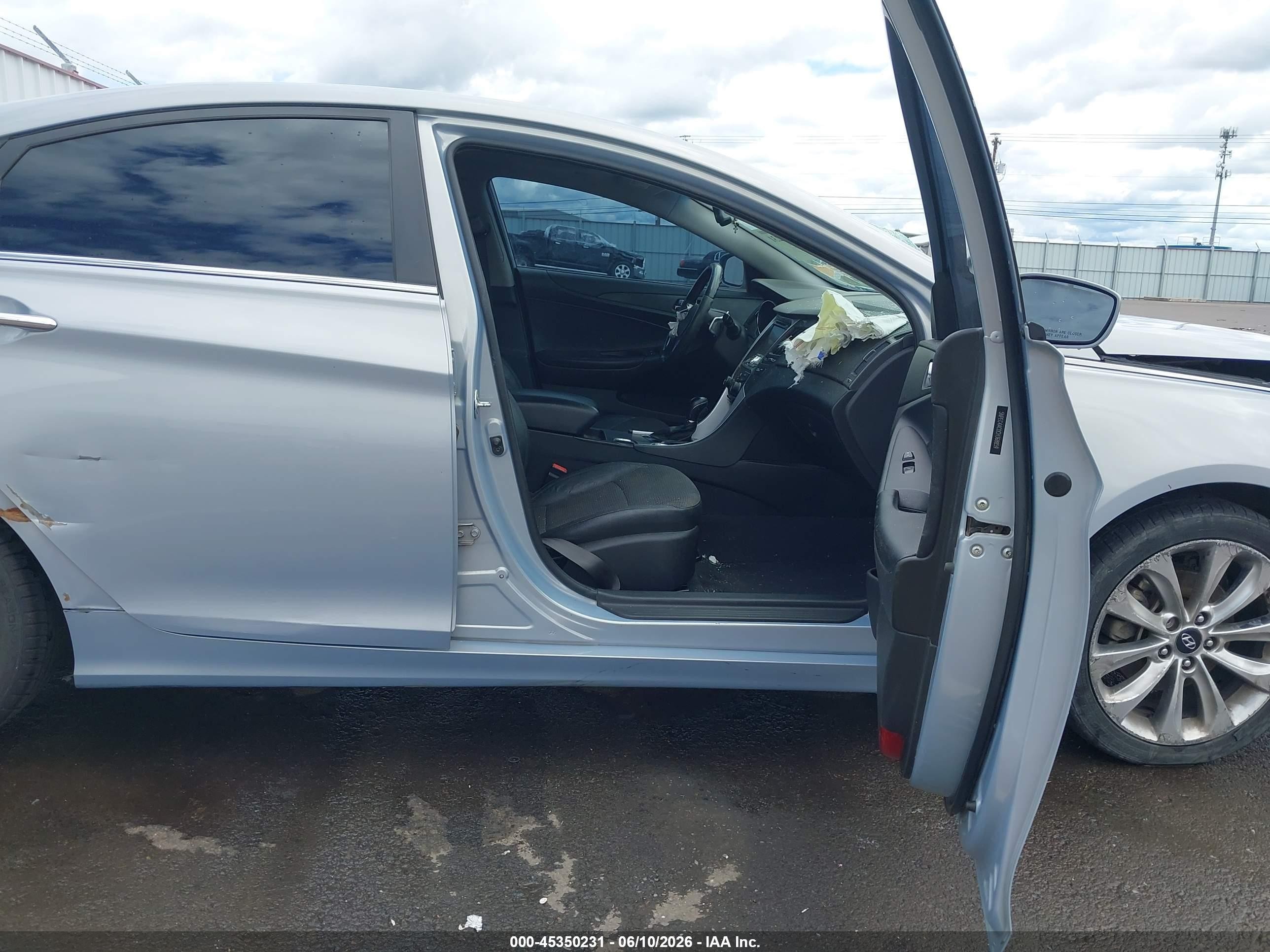 2012 Hyundai Sonata Se Light Blue vin: 5NPEC4AC0CH368859