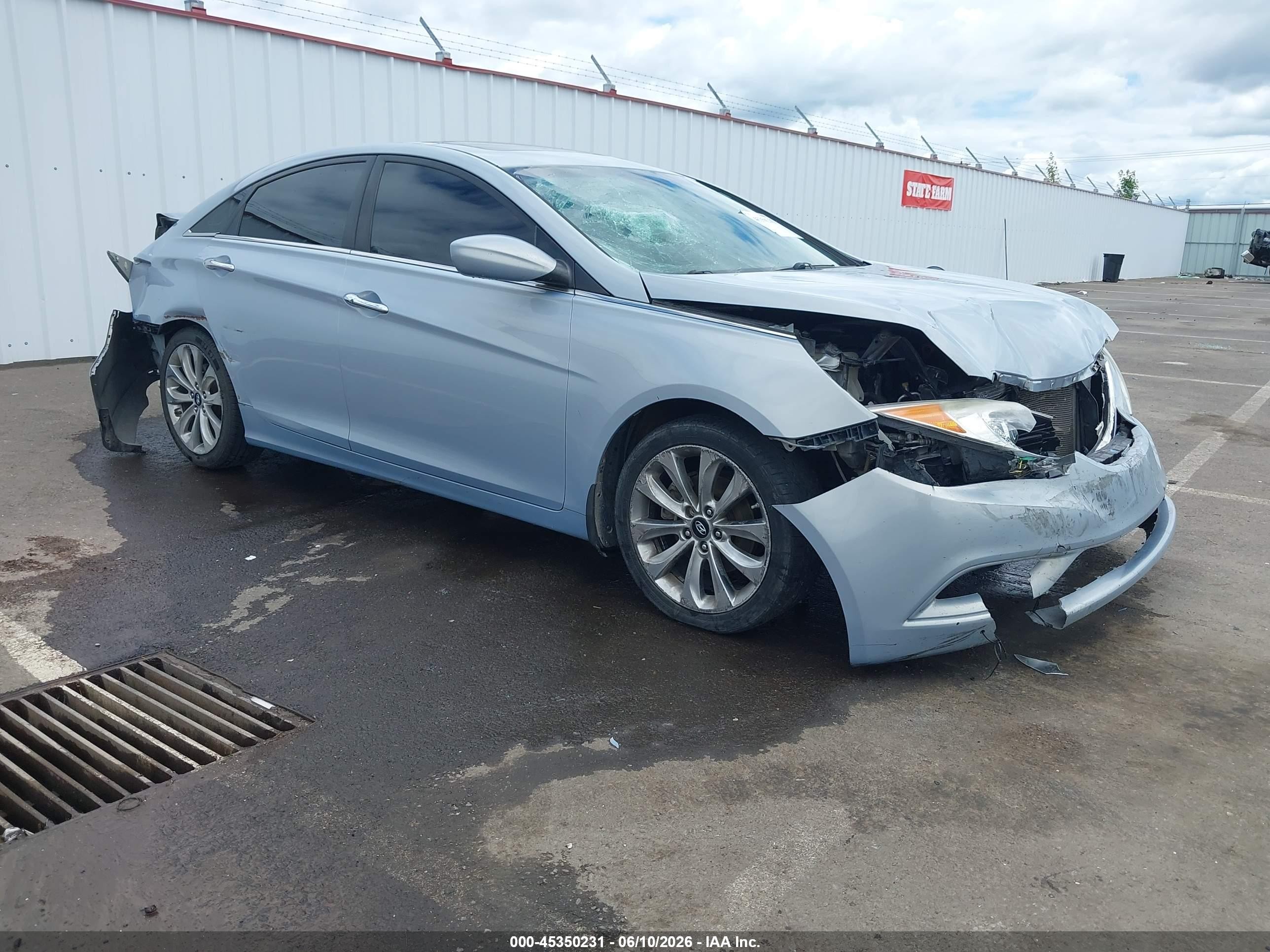 2012 Hyundai Sonata Se Light Blue vin: 5NPEC4AC0CH368859