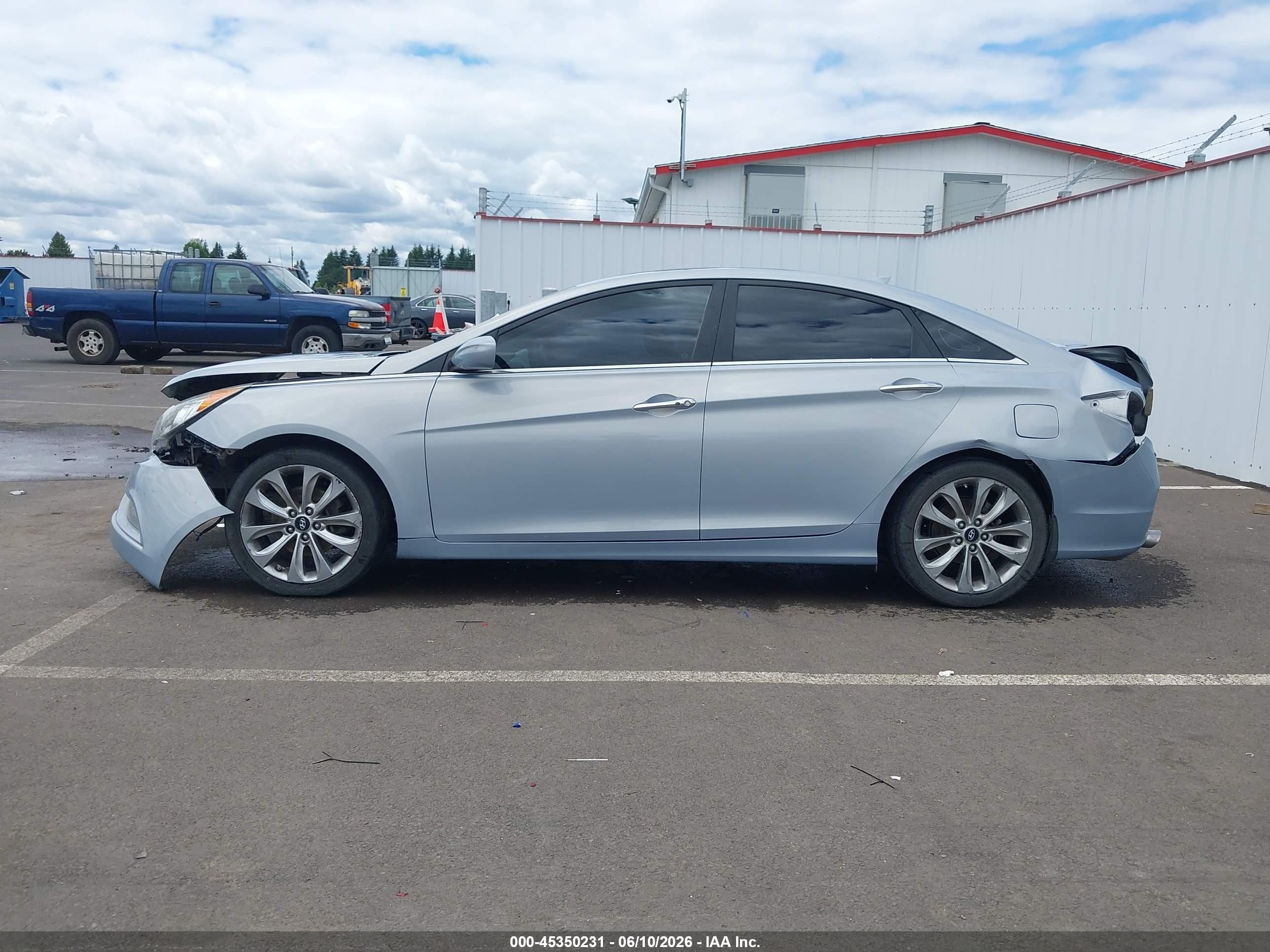 2012 Hyundai Sonata Se Light Blue vin: 5NPEC4AC0CH368859