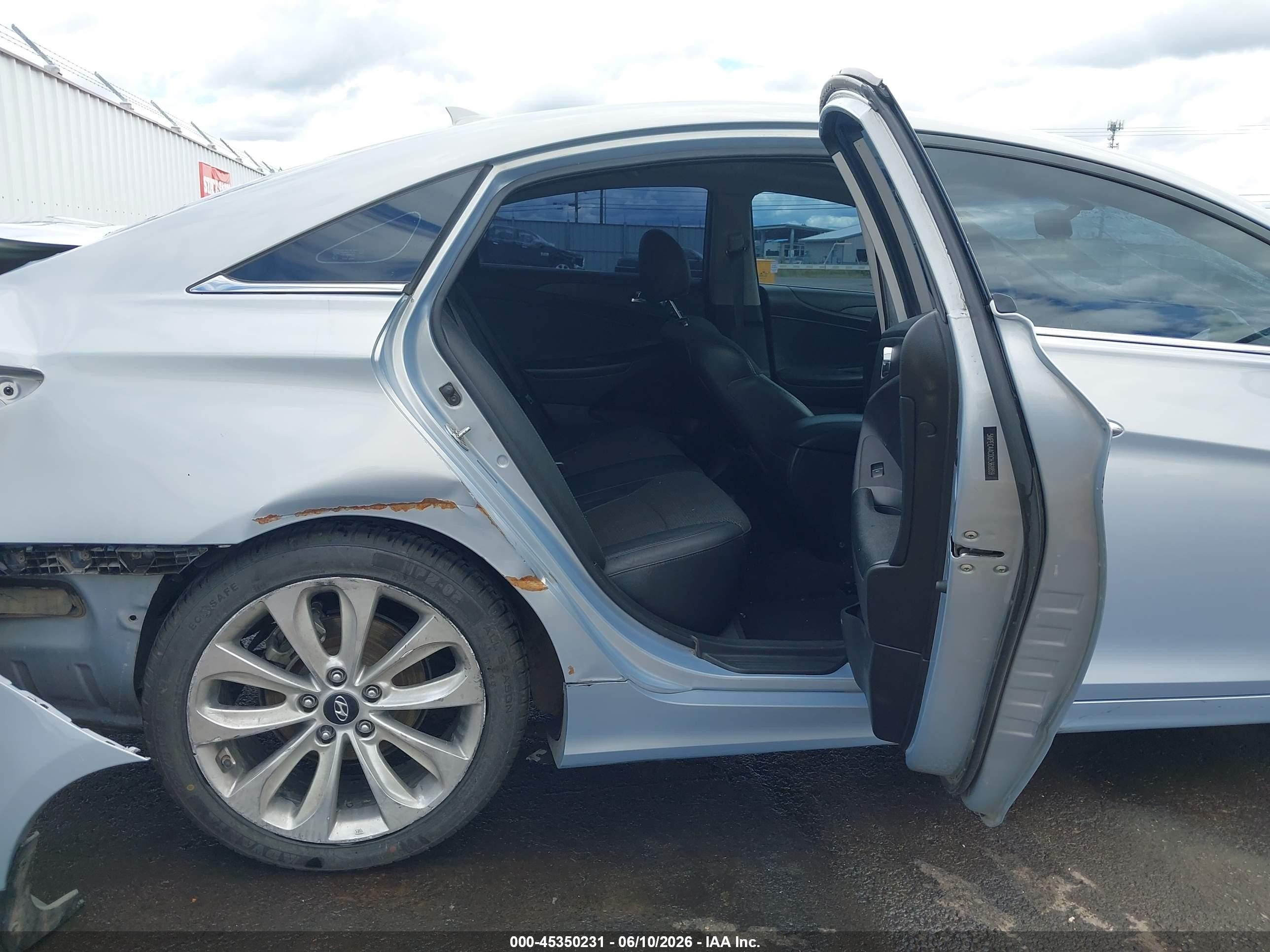 2012 Hyundai Sonata Se Light Blue vin: 5NPEC4AC0CH368859