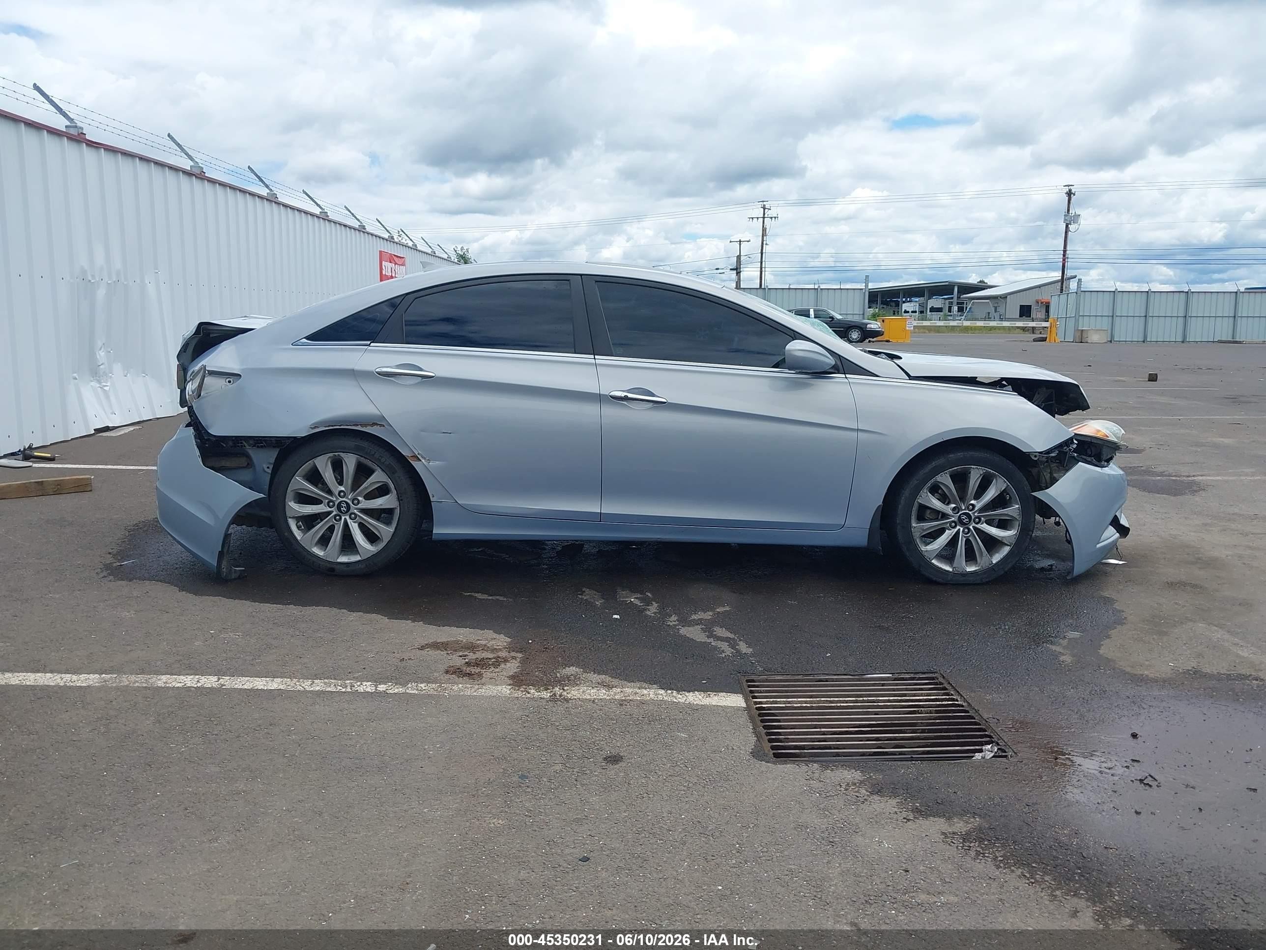 2012 Hyundai Sonata Se Light Blue vin: 5NPEC4AC0CH368859