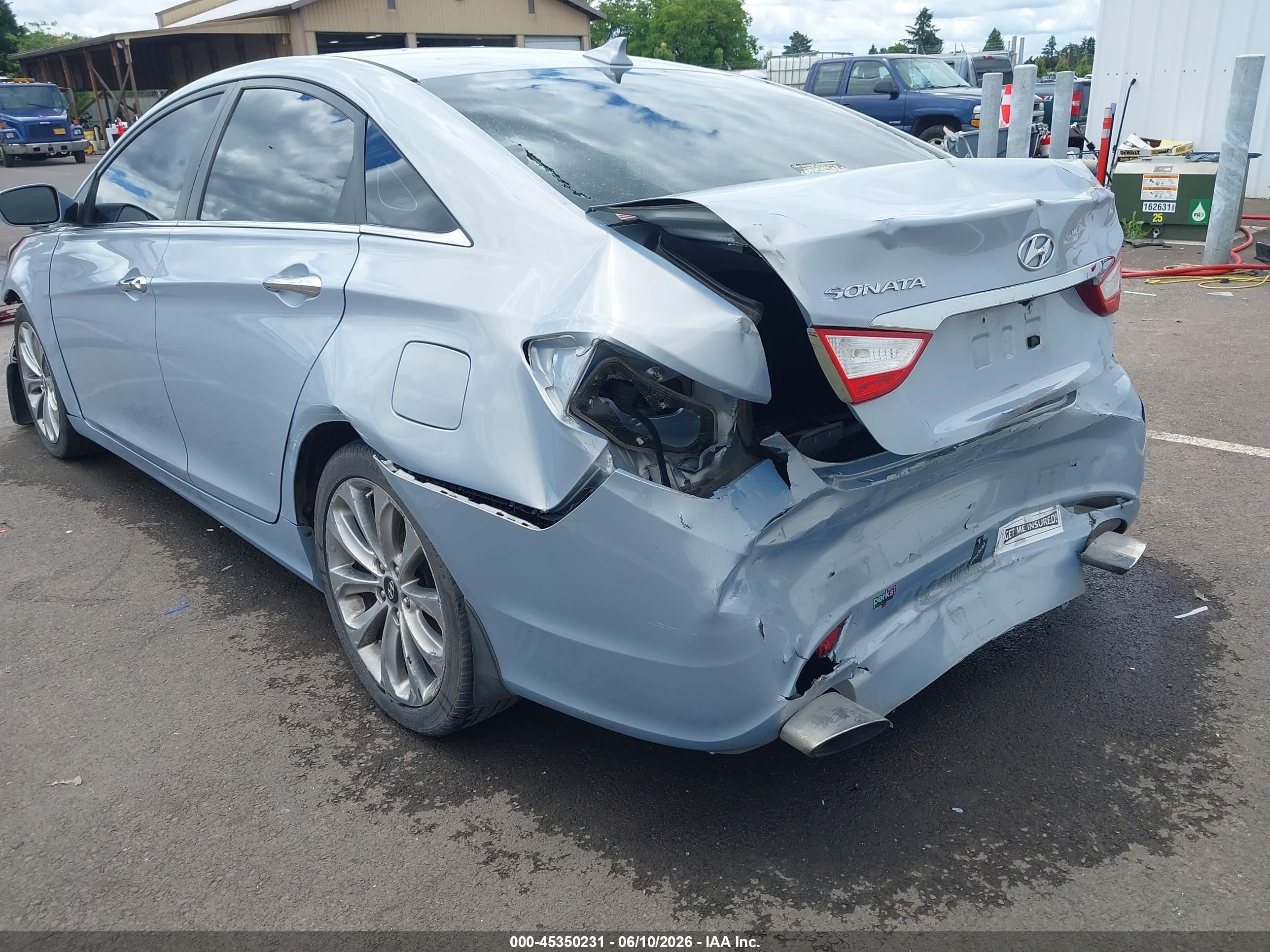 2012 Hyundai Sonata Se Light Blue vin: 5NPEC4AC0CH368859