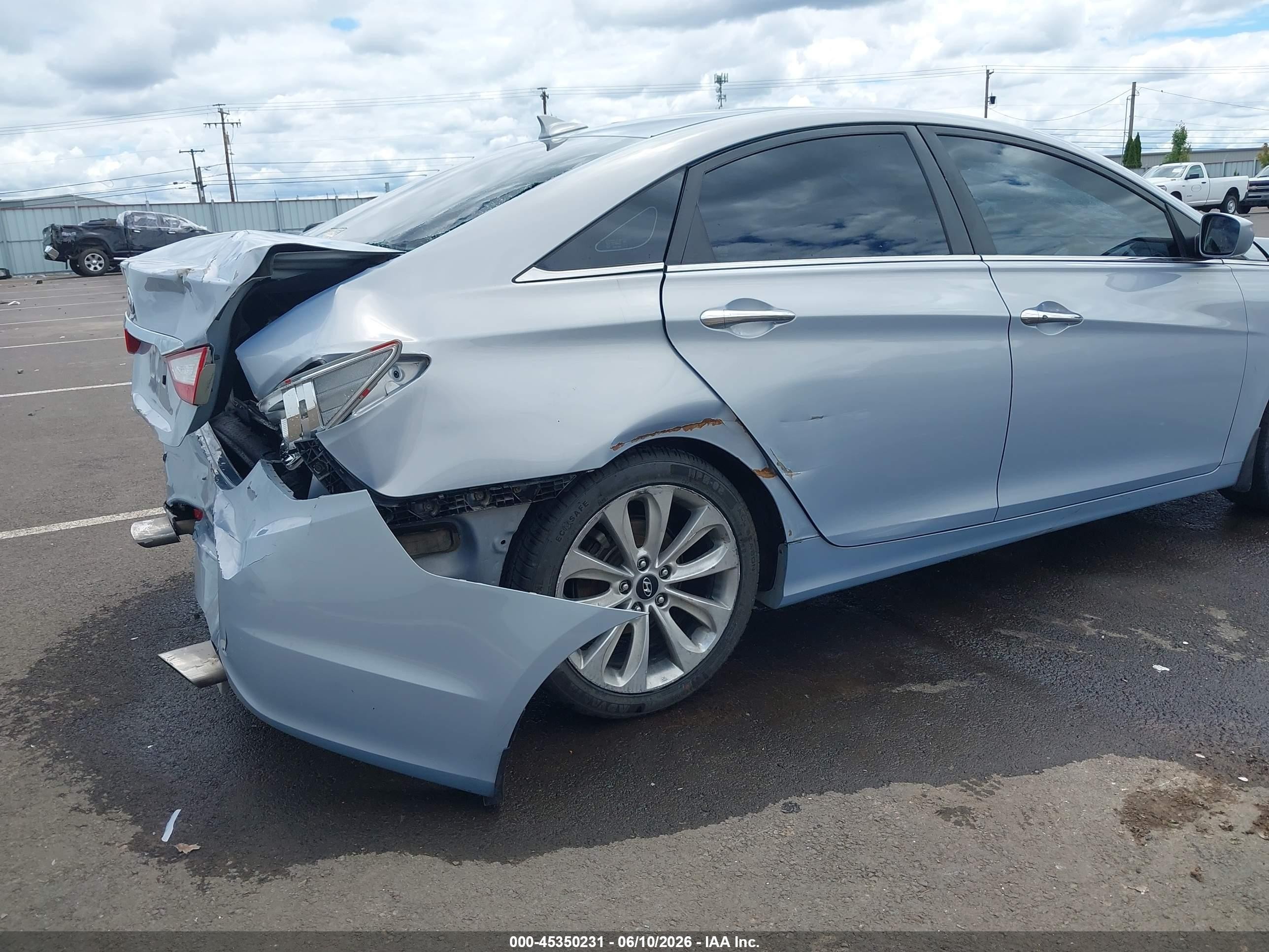 2012 Hyundai Sonata Se Light Blue vin: 5NPEC4AC0CH368859