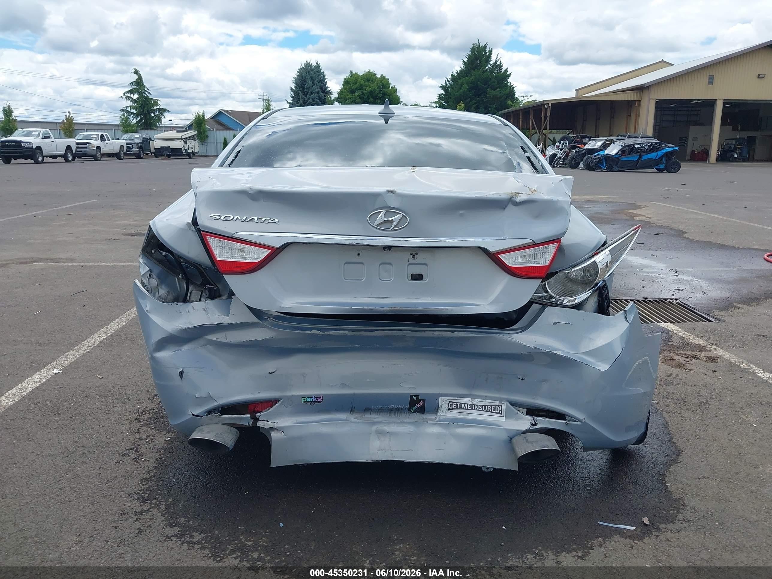 2012 Hyundai Sonata Se Light Blue vin: 5NPEC4AC0CH368859