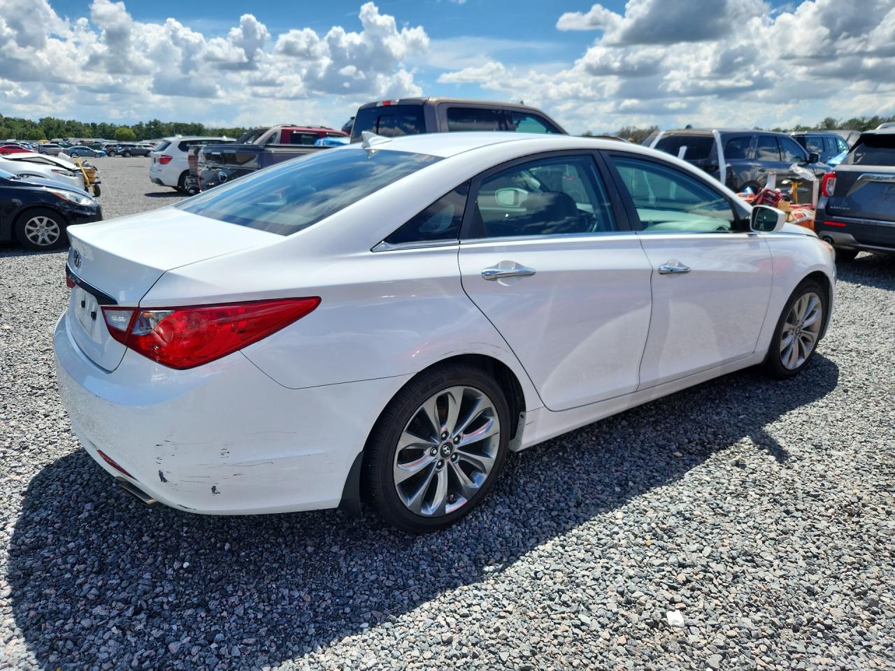 2012 Hyundai Sonata Se White vin: 5NPEC4AC0CH387265