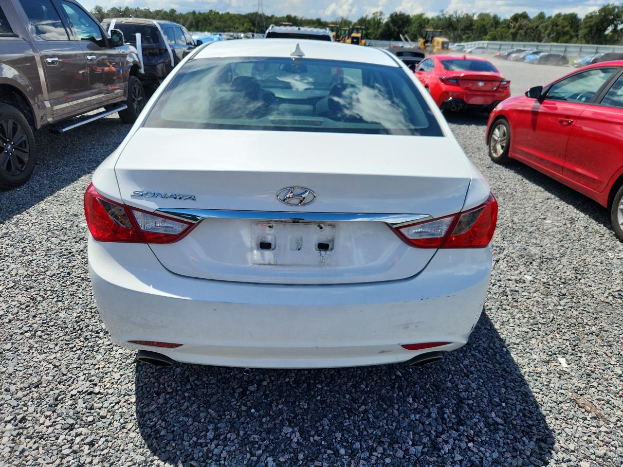 2012 Hyundai Sonata Se White vin: 5NPEC4AC0CH387265