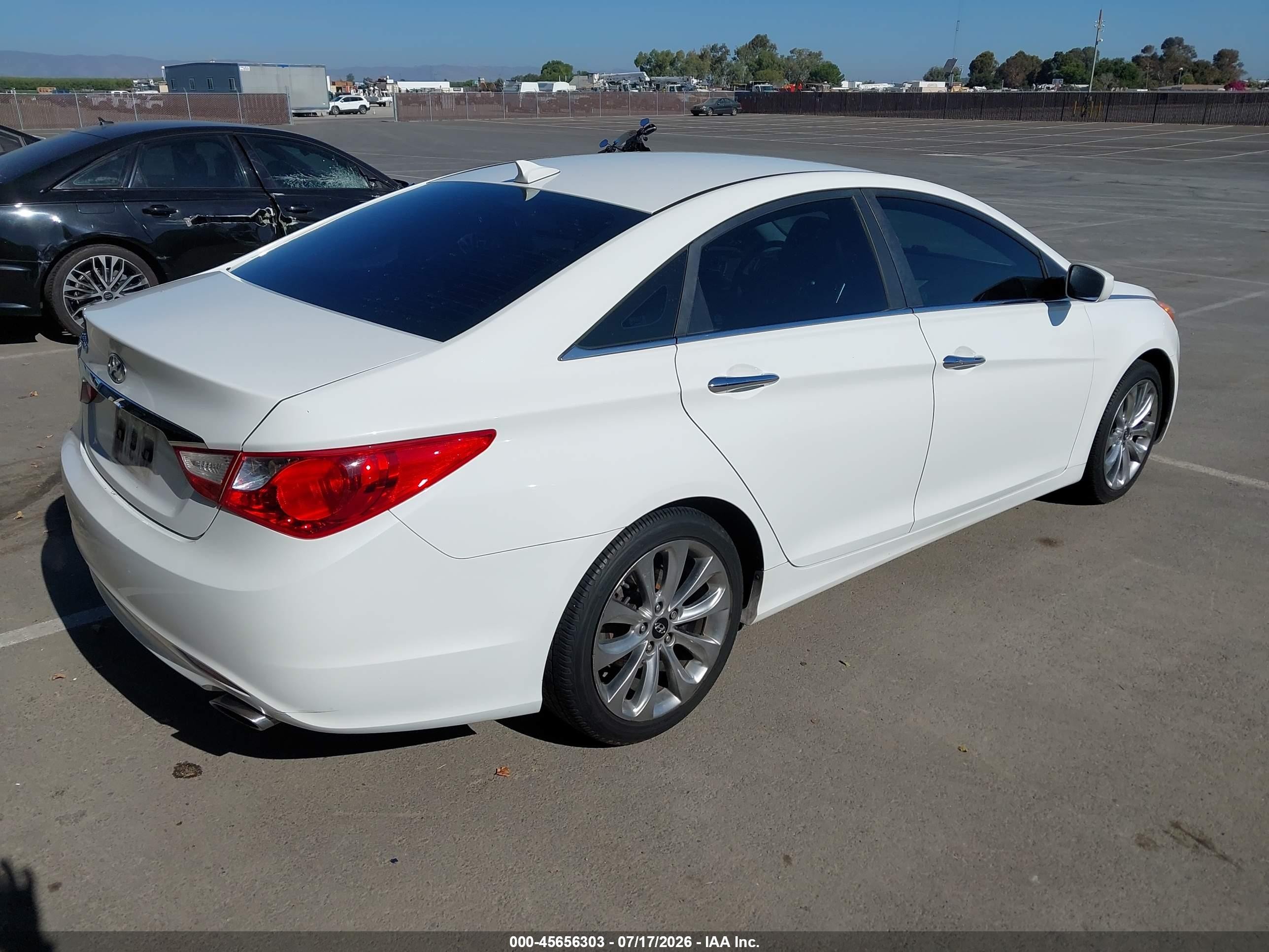 2012 Hyundai Sonata Se Белый vin: 5NPEC4AC0CH387315