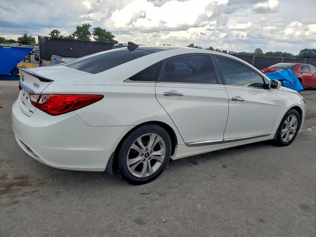 2012 Hyundai Sonata Limited White vin: 5NPEC4AC0CH388304