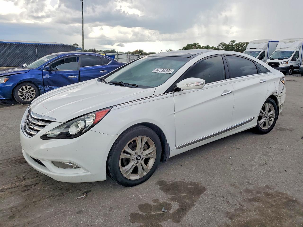 2012 Hyundai Sonata Limited White vin: 5NPEC4AC0CH388304
