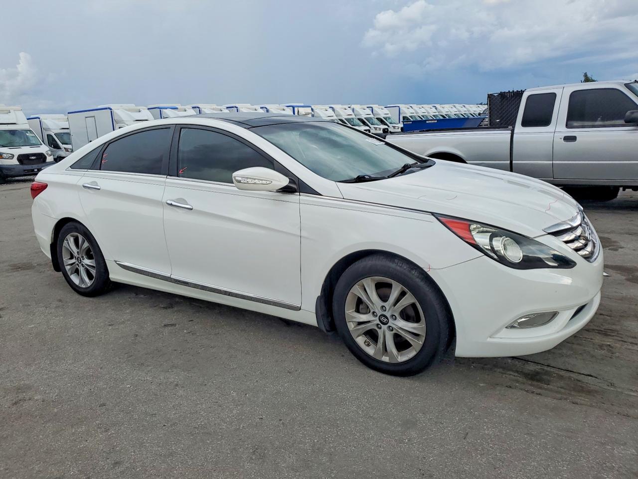 2012 Hyundai Sonata Limited White vin: 5NPEC4AC0CH388304