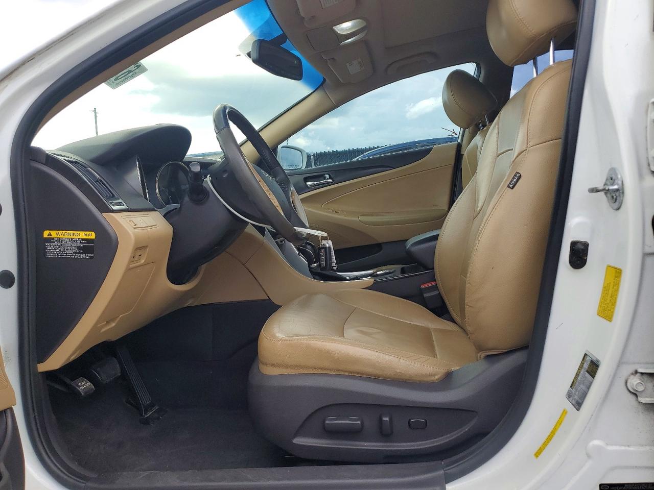 2012 Hyundai Sonata Limited White vin: 5NPEC4AC0CH388304